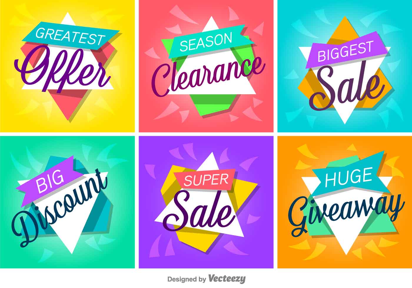 Sale And Discount Vector LabelsBanners Free Vector and Free SVG