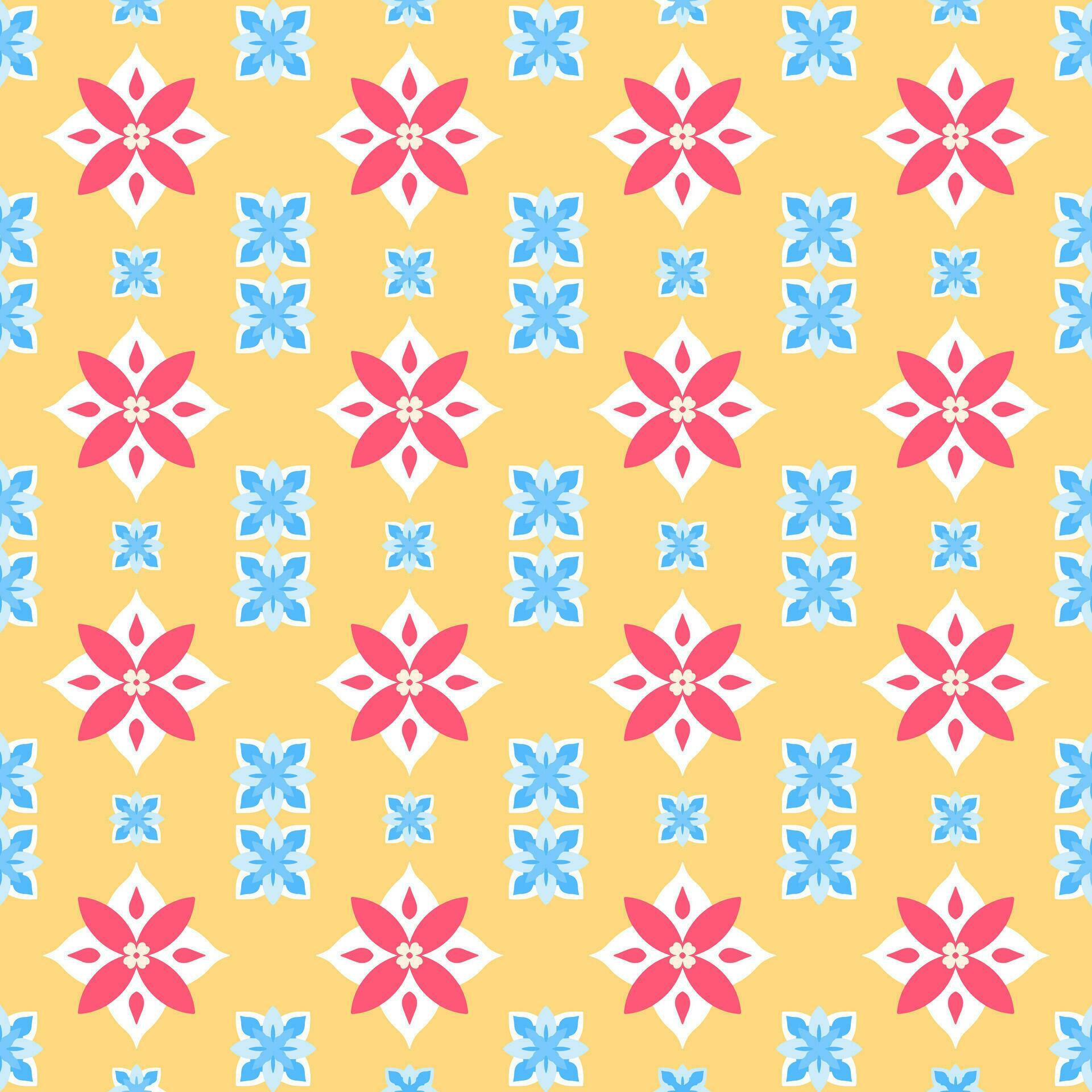 Seamless flower pattren textile texture vector illustrations Stock Free