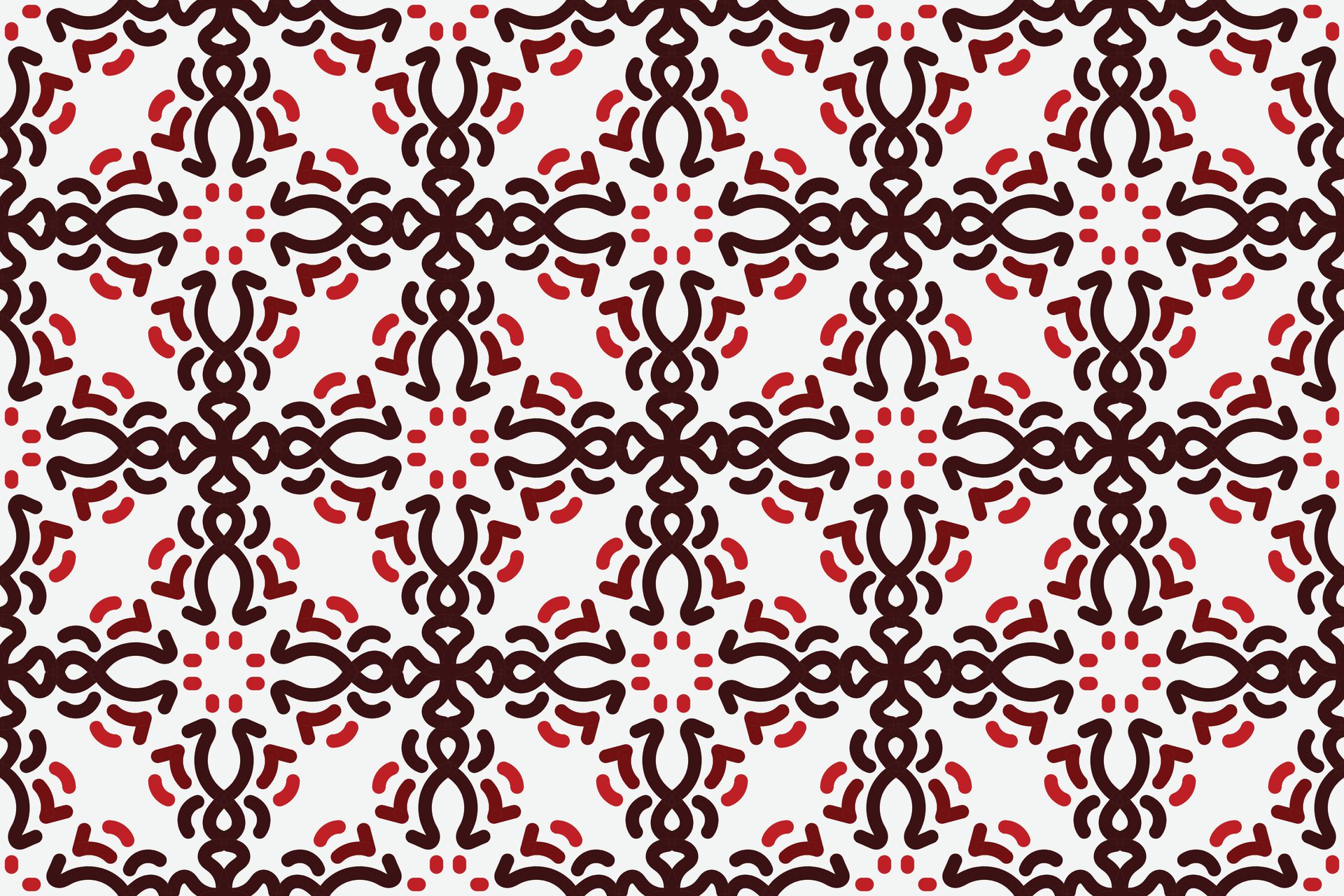 vintage seamless pattern with red and white color Free Vector
