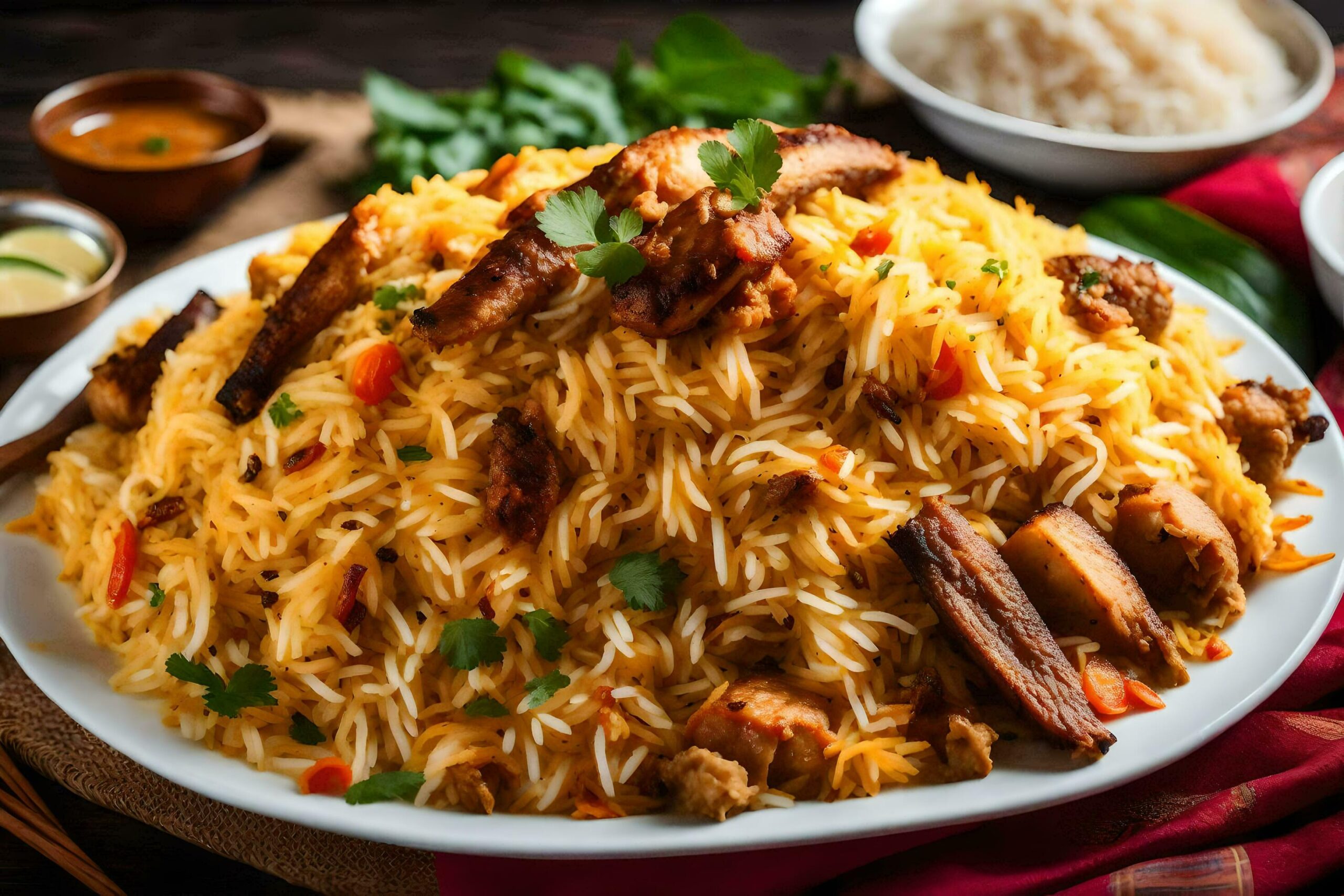 indian biryani recipe Free Photo