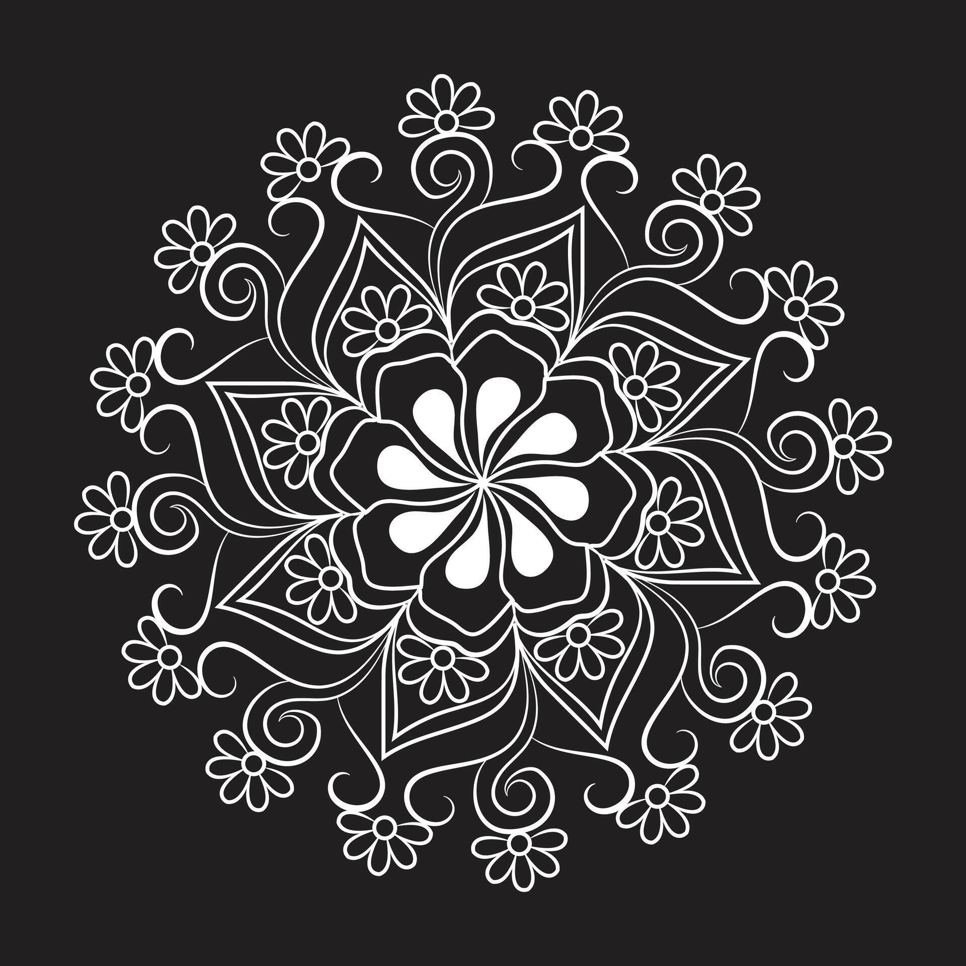 Unique standard luxury flower floral vector eps mandala for free download Stock Free