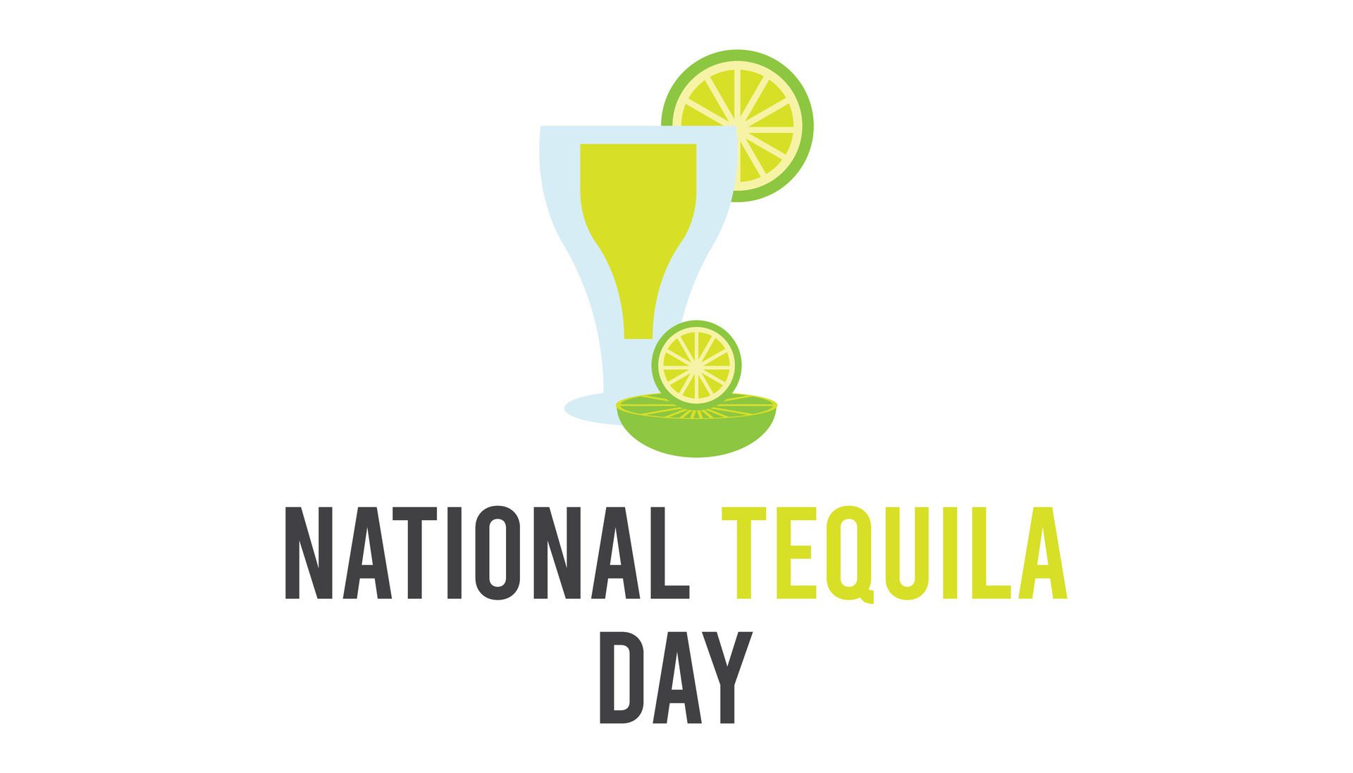 National Tequila Day observed every year in July. Template for background, banner, card, poster with text inscription. Free Vector