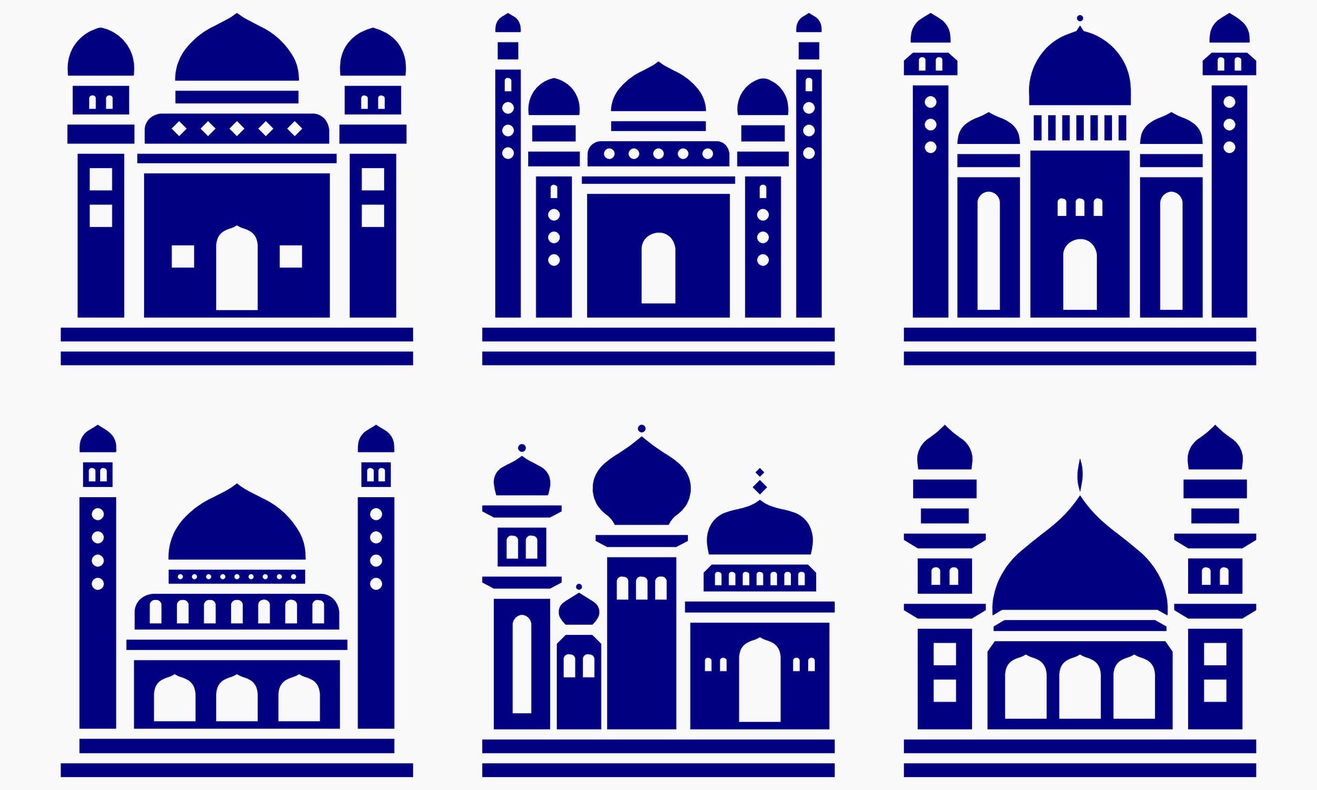 Mosque muslim pattern for decoration, background, panel, and cnc cutting Free Vector