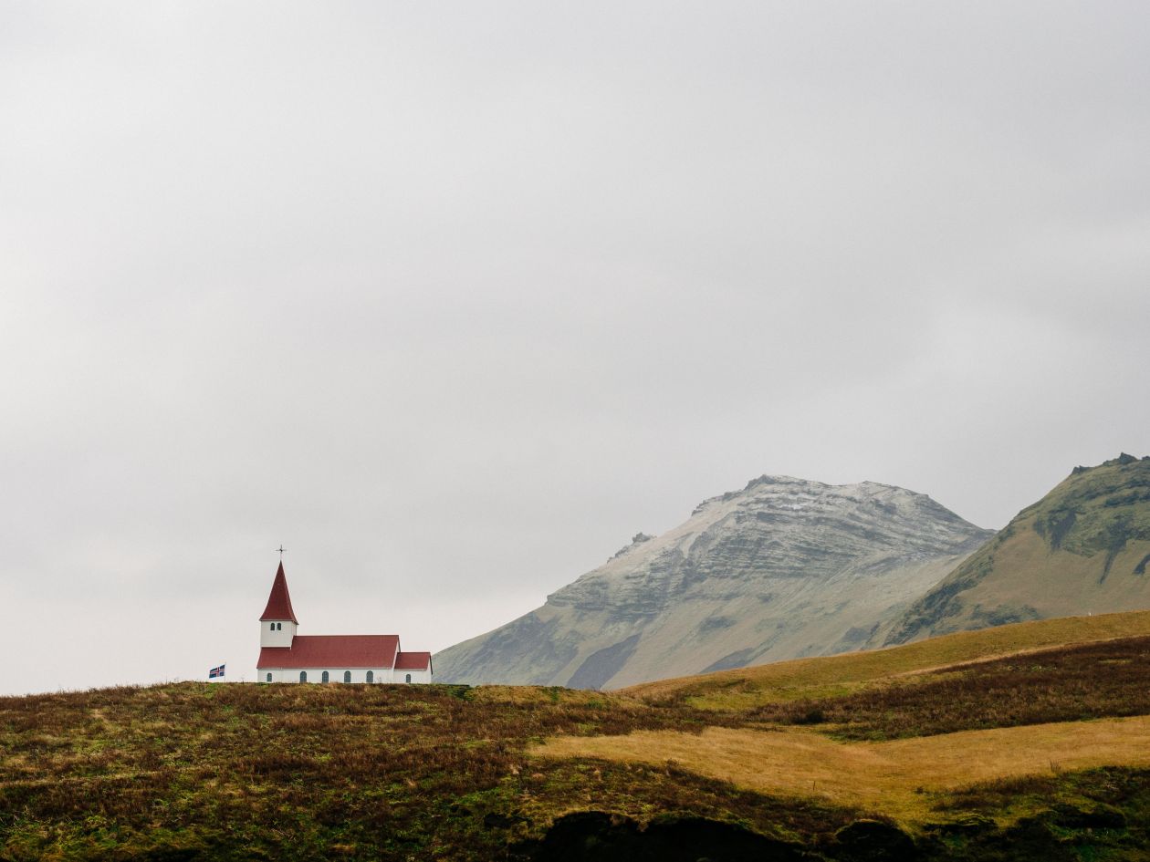 Old White Church Hill Mountains Stock Free