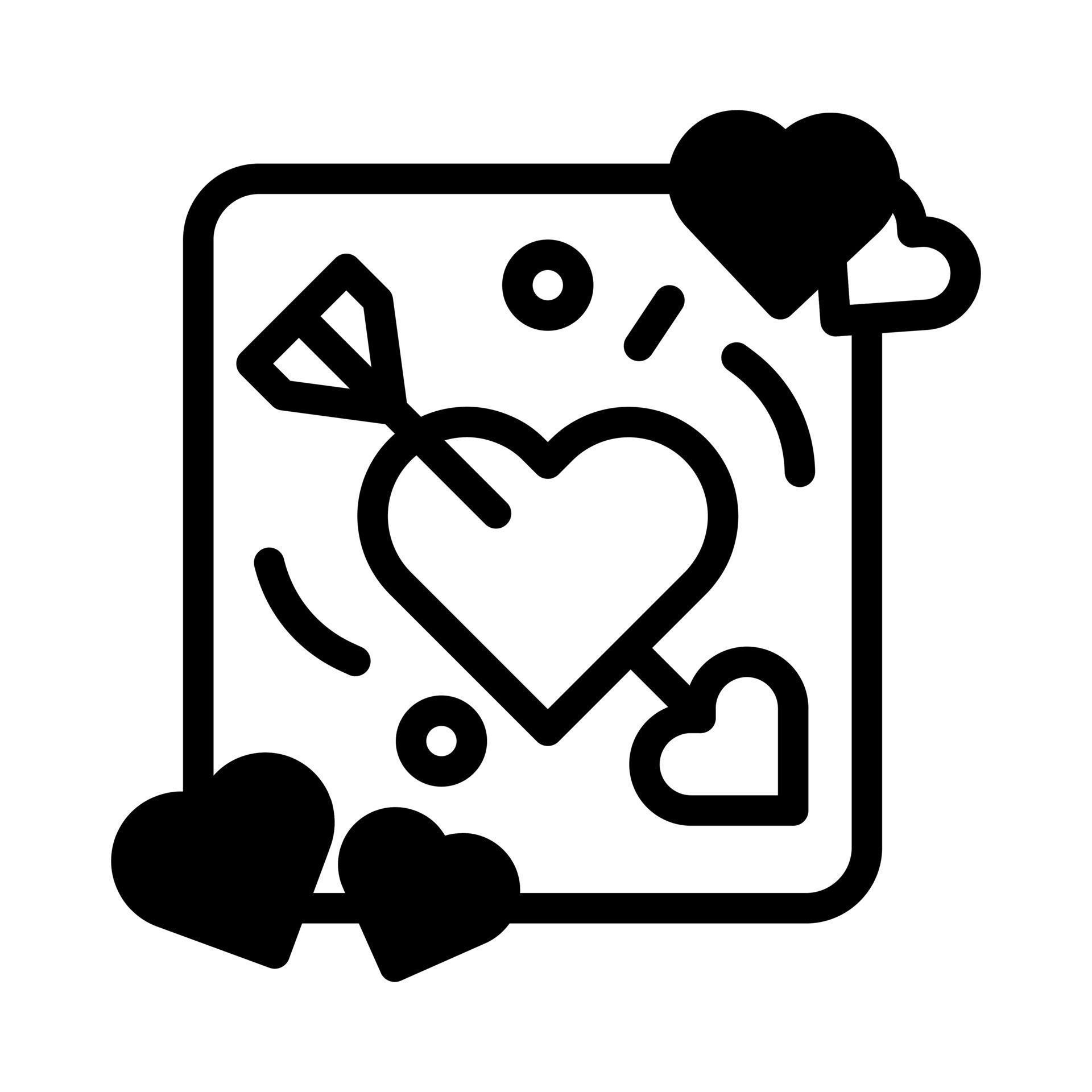 arrow icon duotone black style valentine illustration vector element and symbol perfect. Stock Free