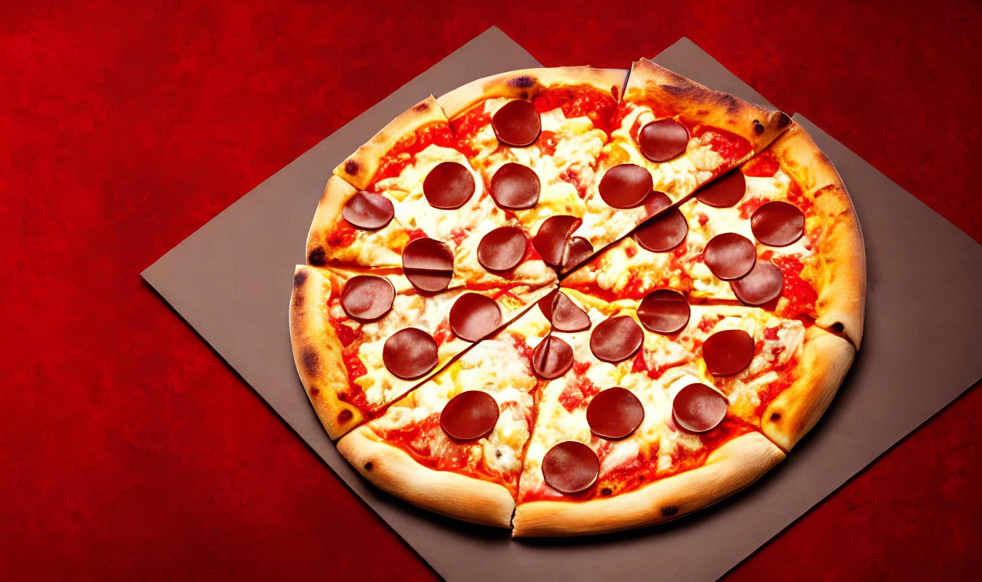 Pizza. Traditional Italian cuisine fast food. Stock Free