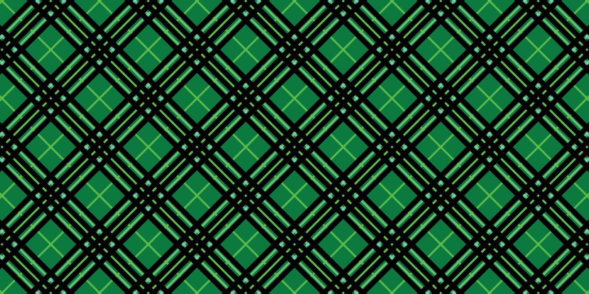 Green Black Lumberjack plaid seamless pattern Free Vector