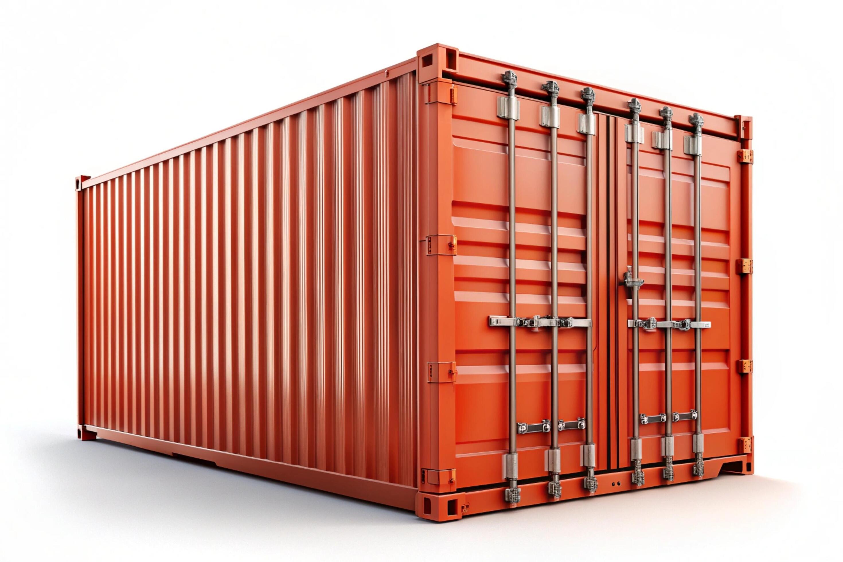 Container photo isolated on background Stock Free