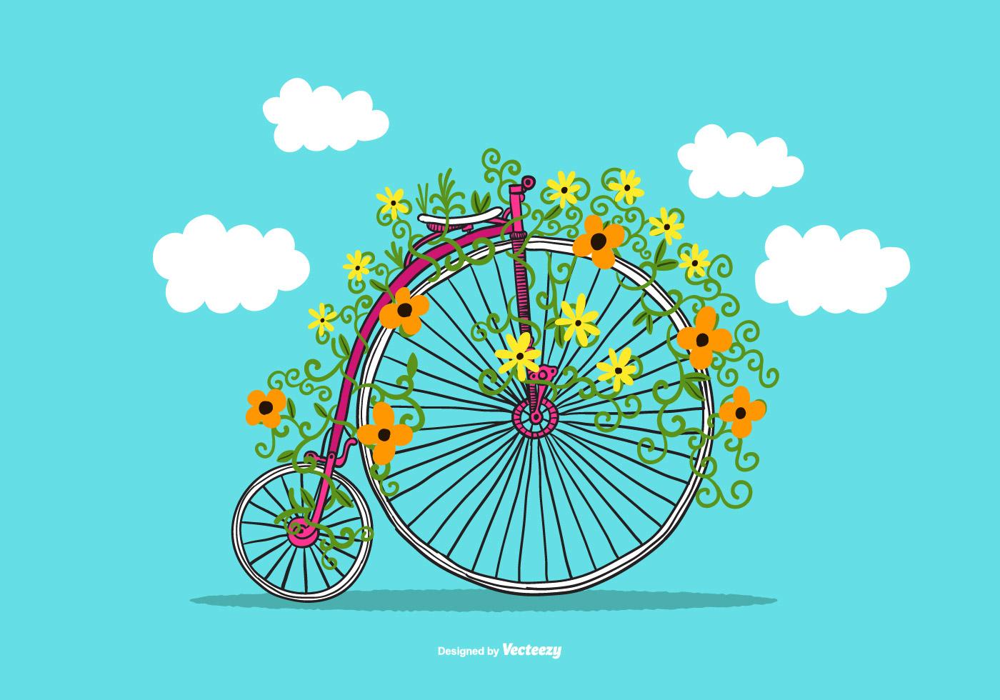 Penny Farthing Vector Bike Stock Free and Free SVG