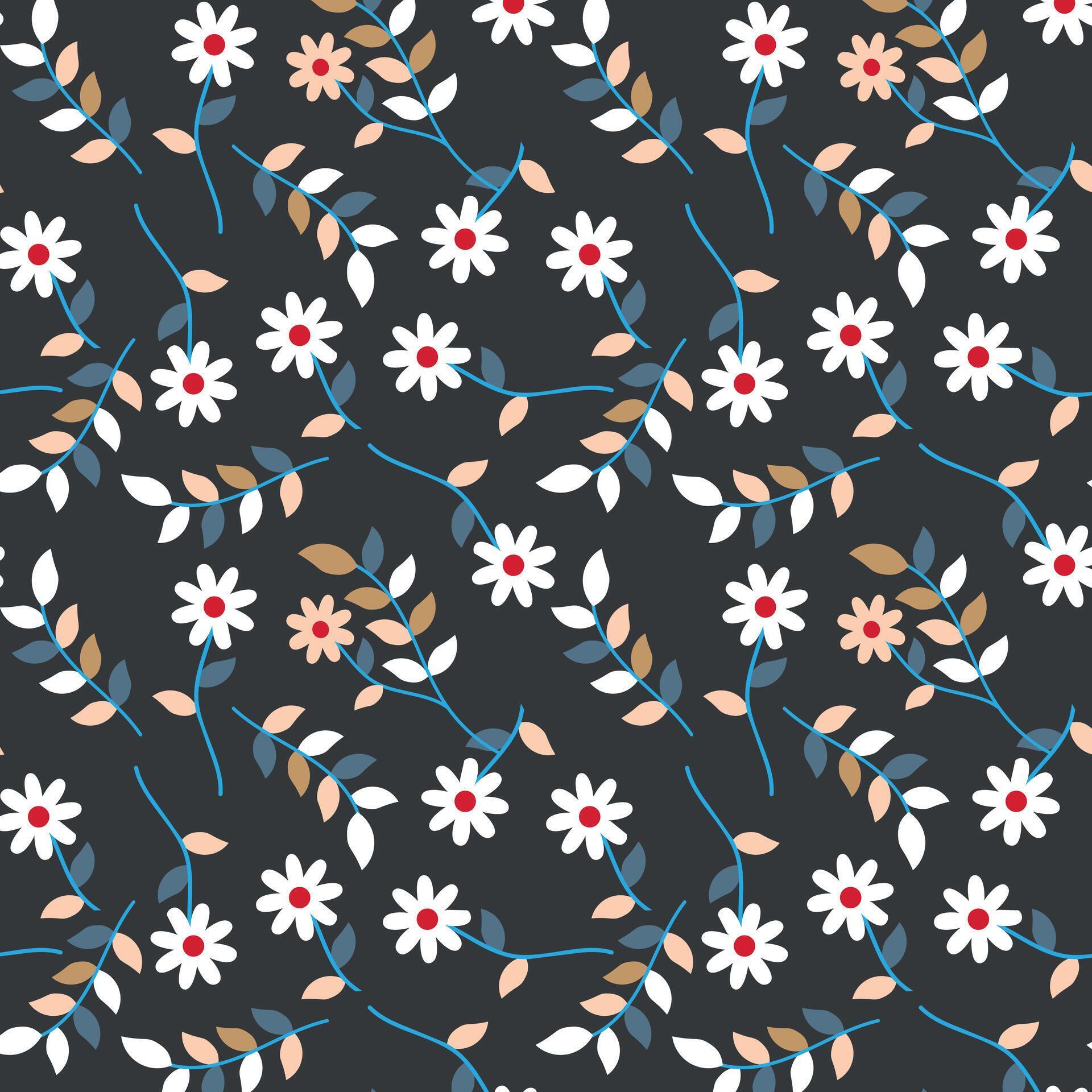 Fashionable pattern with small flowers. Floral seamless background for textiles, fabrics, covers, wallpapers, print, gift wrapping and scrapbooking. Stock Free