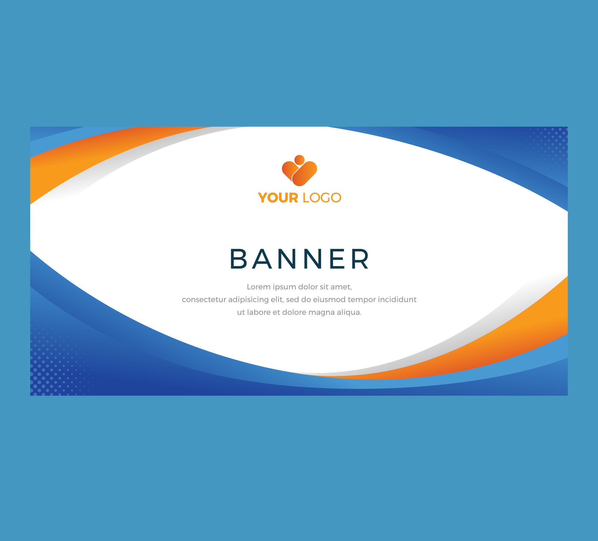 Blue Orange Background Free Vector and Free SVG