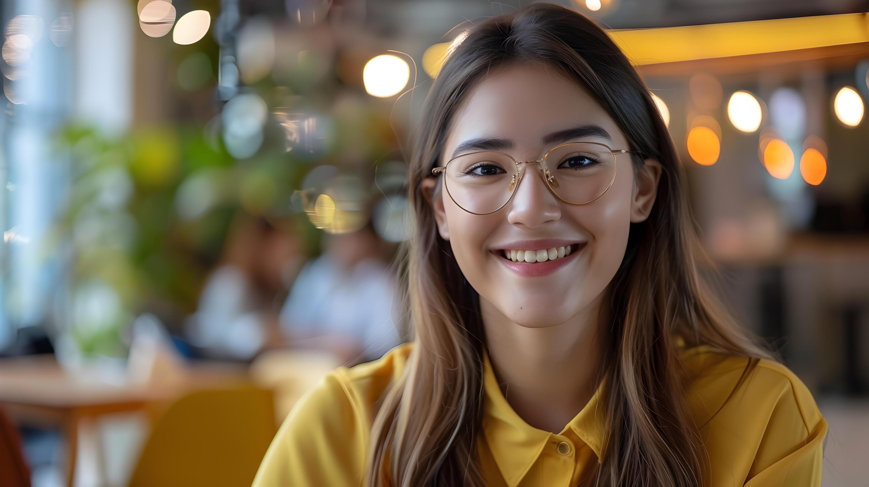 Confident Young Professional Woman Working in Office Stock Free