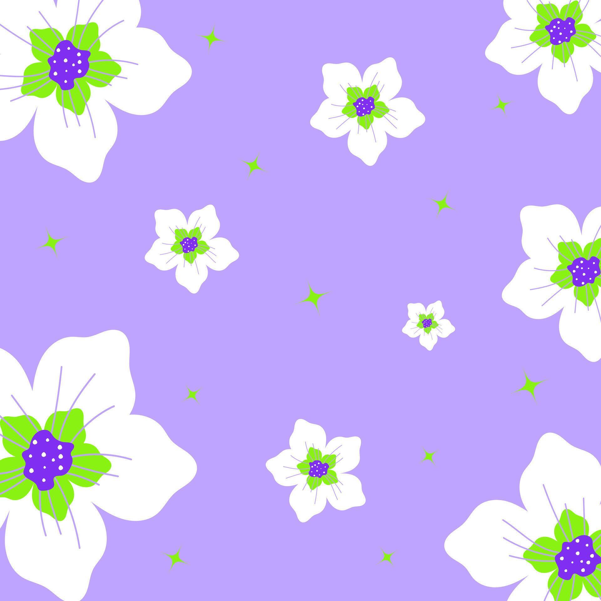 Cute flower background for greeting card, poster, invitation or banner Stock Free