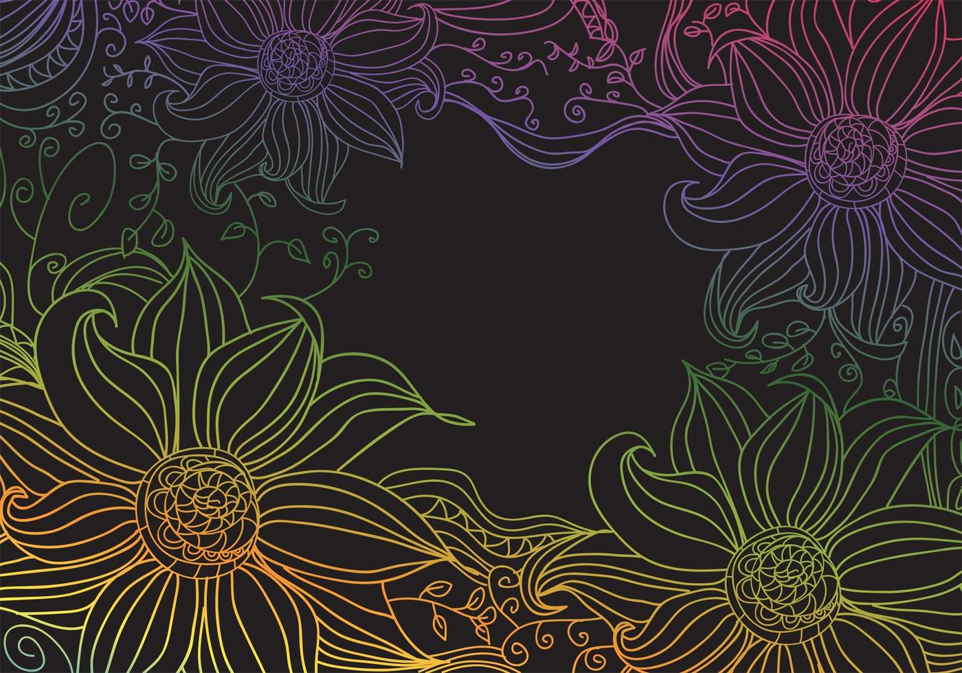 Boho Flowers Stock Free and Free SVG