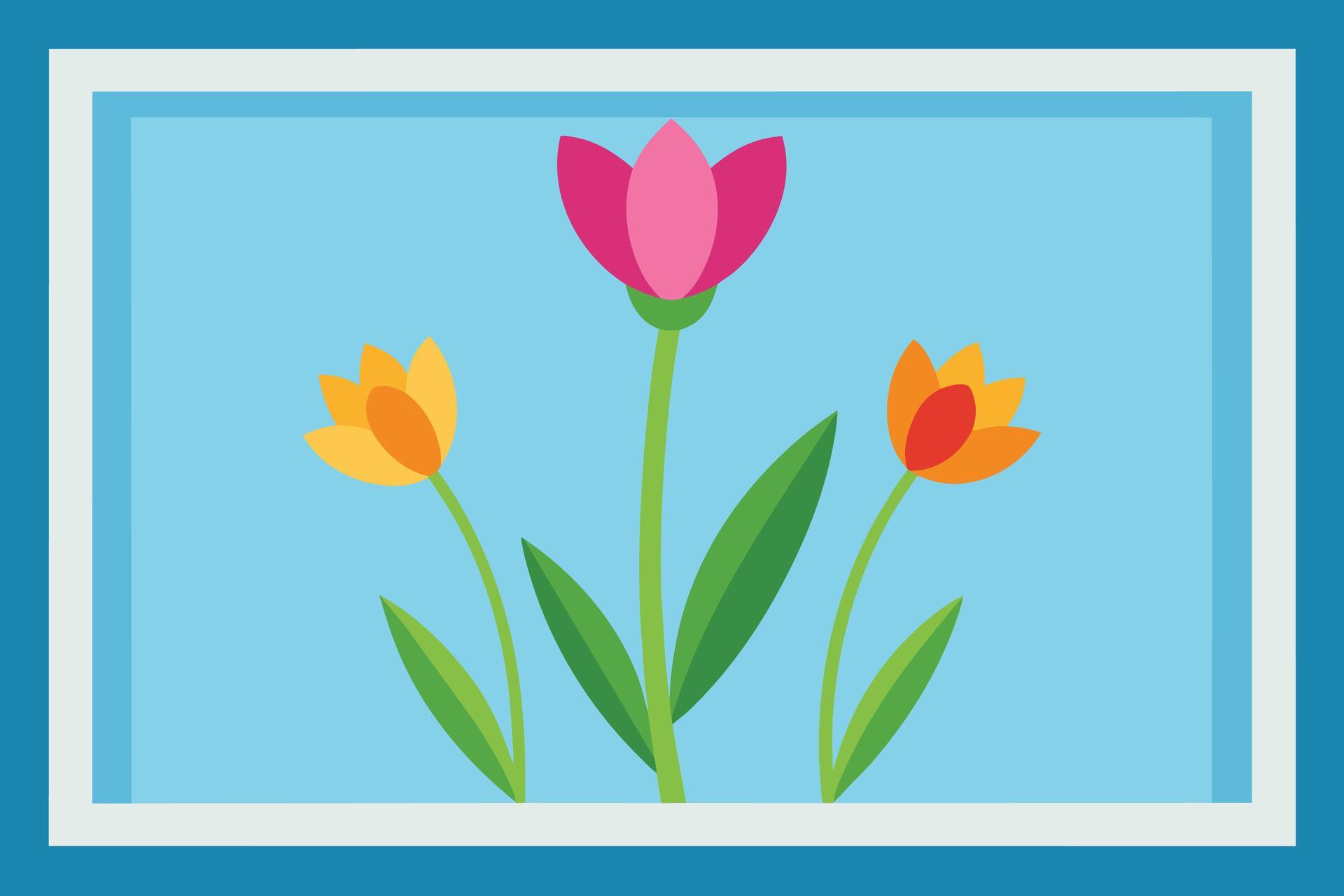 Spring Flower Frame Background Stock Free