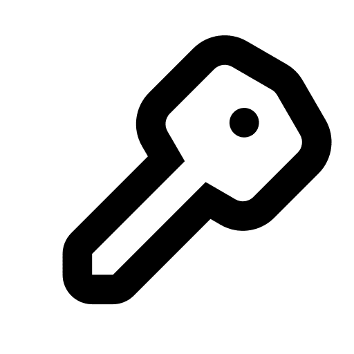 Key, keyboard, access icon