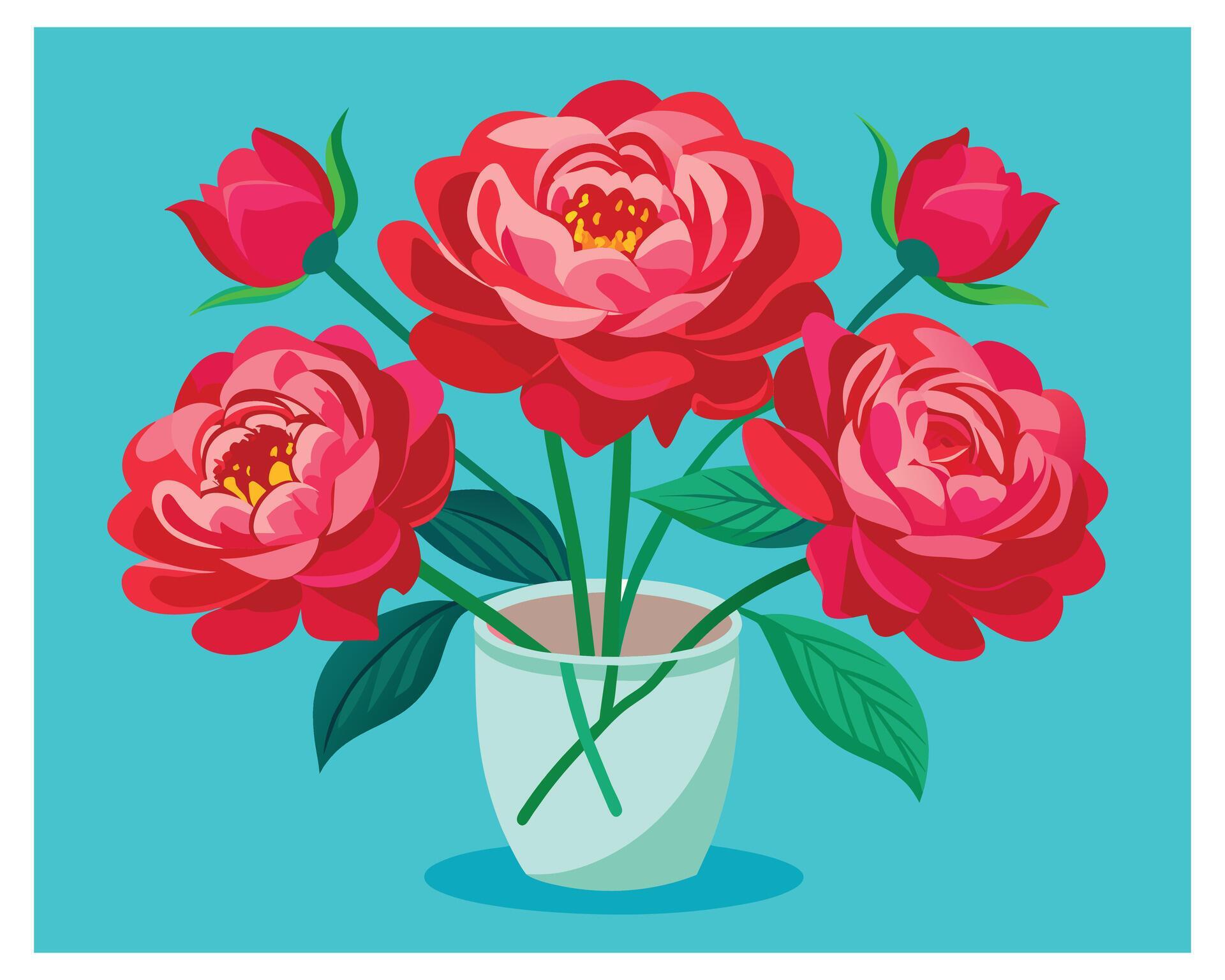 Rose flower vector illustration design Stock Free