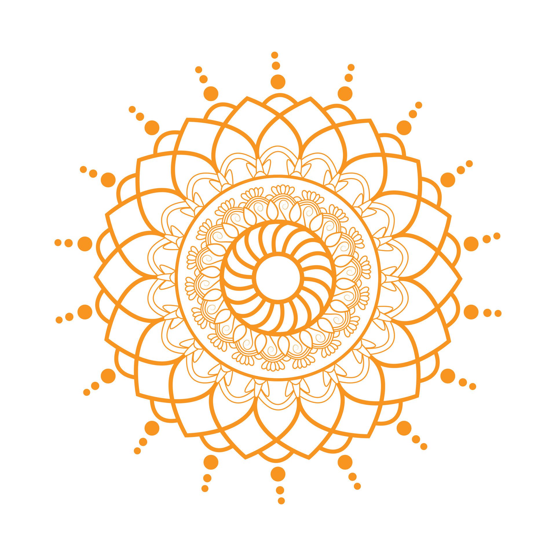 Flower floral unique Simple Mandala Art Pattern And Designs for free download Free Vector