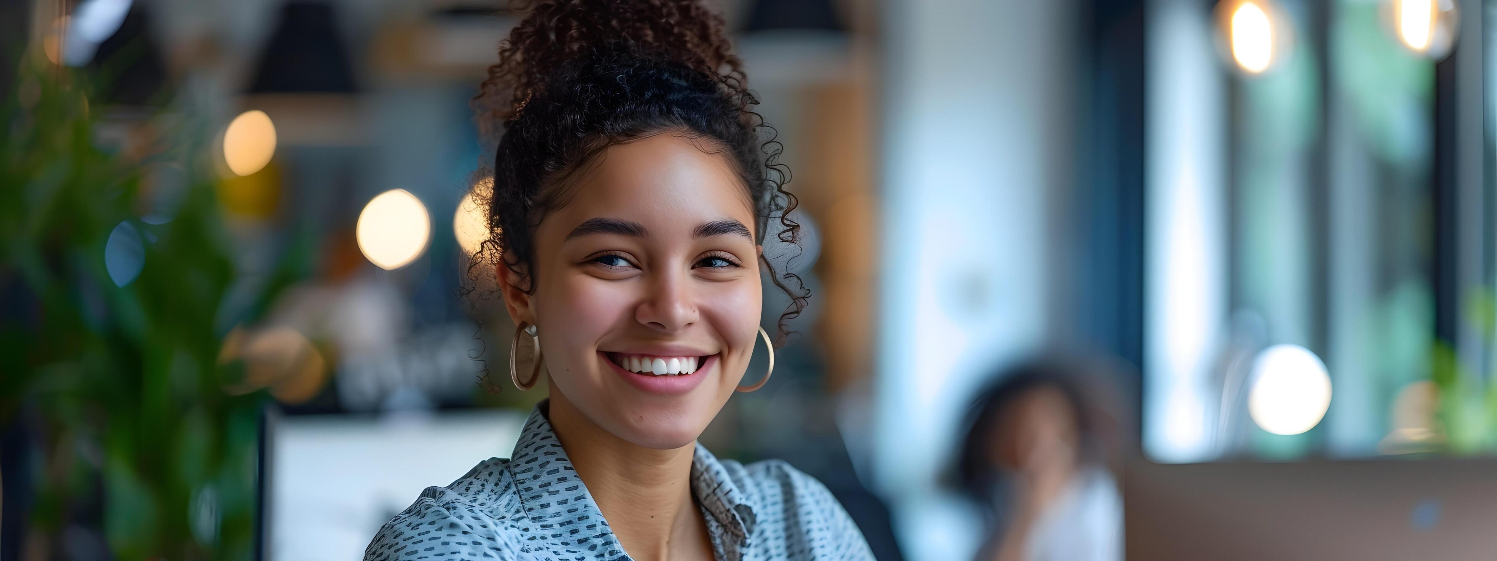 Confident and Capable Young Woman Thriving in Her Promising Corporate Career as an Analyst Stock Free