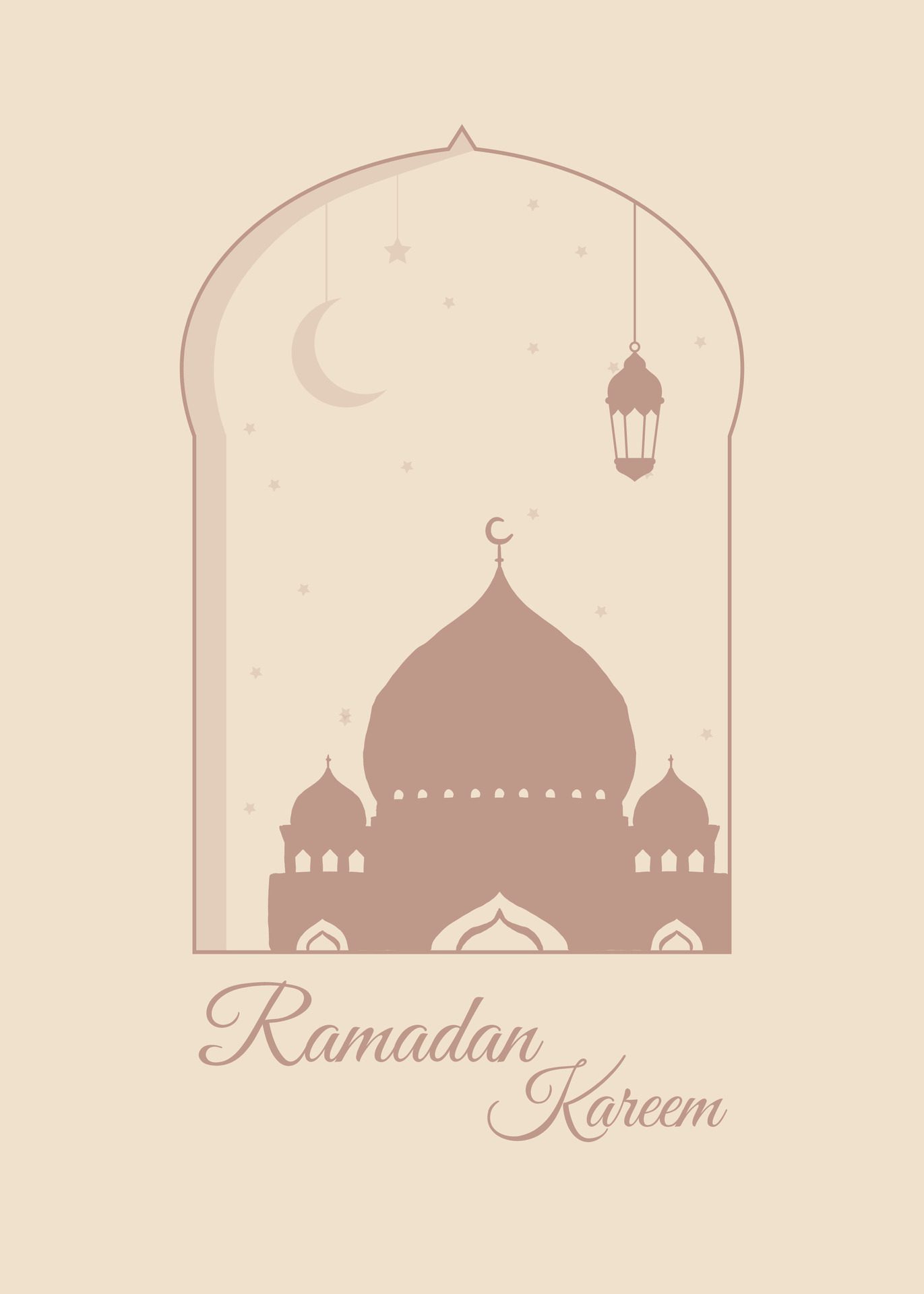 Ramadan Kareem vector illustration. banner, greeting card ramadan. Free Vector