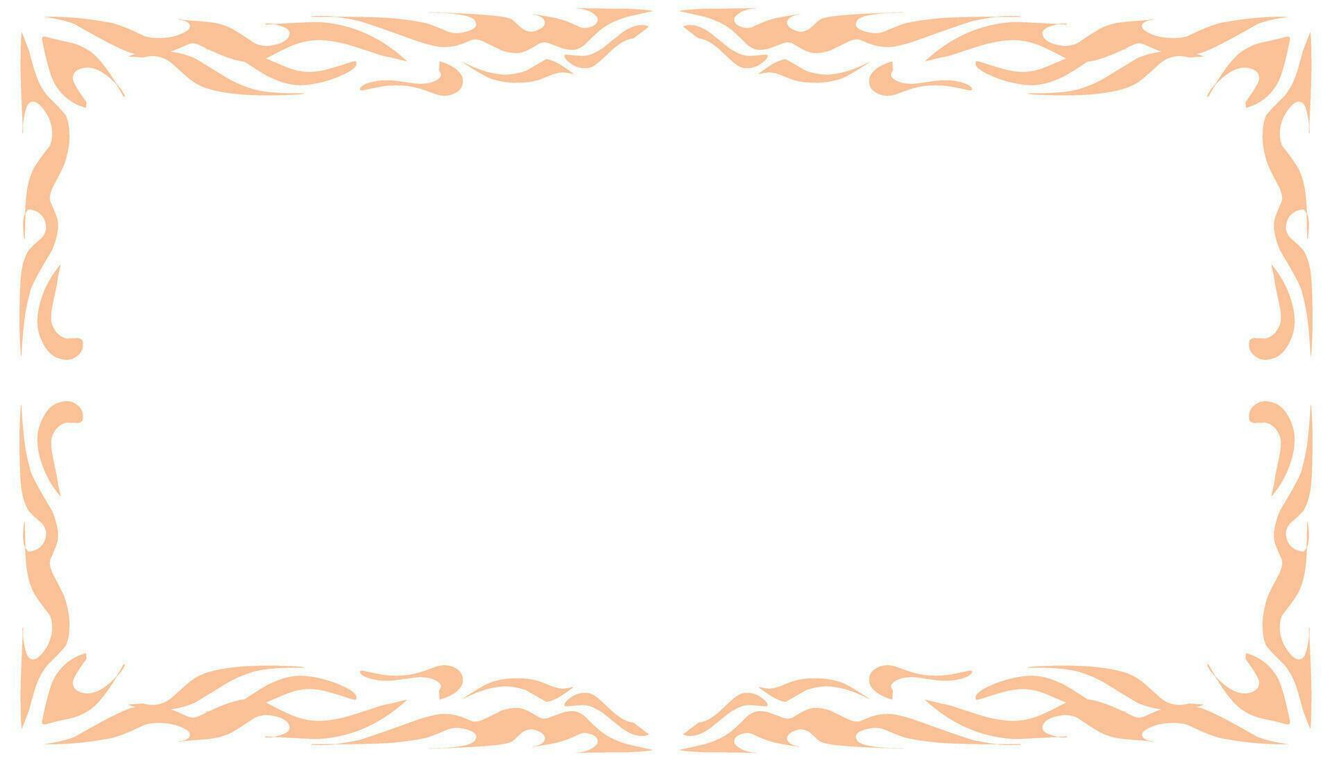 a frame with orange and white flowers on it Stock Free