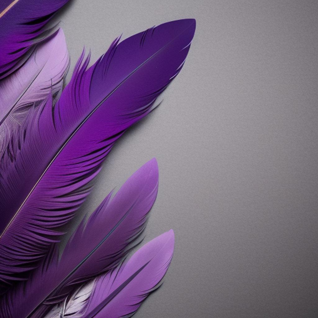 Background, Purple, Grey, Feather by @ai_generated