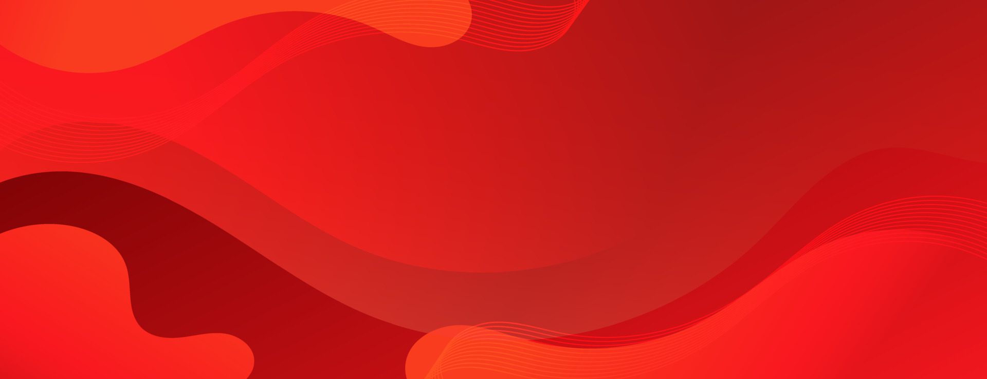 Abstract Red Fluid Wave Banner Template Free Vector