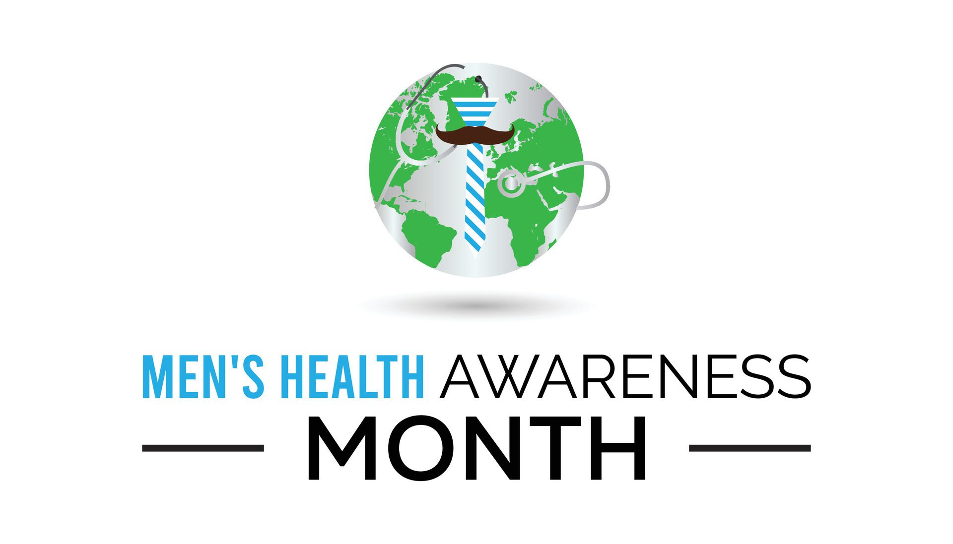 Men’s Health Awareness Month observed every year in June. Template for background, banner, card, poster with text inscription. Free Vector