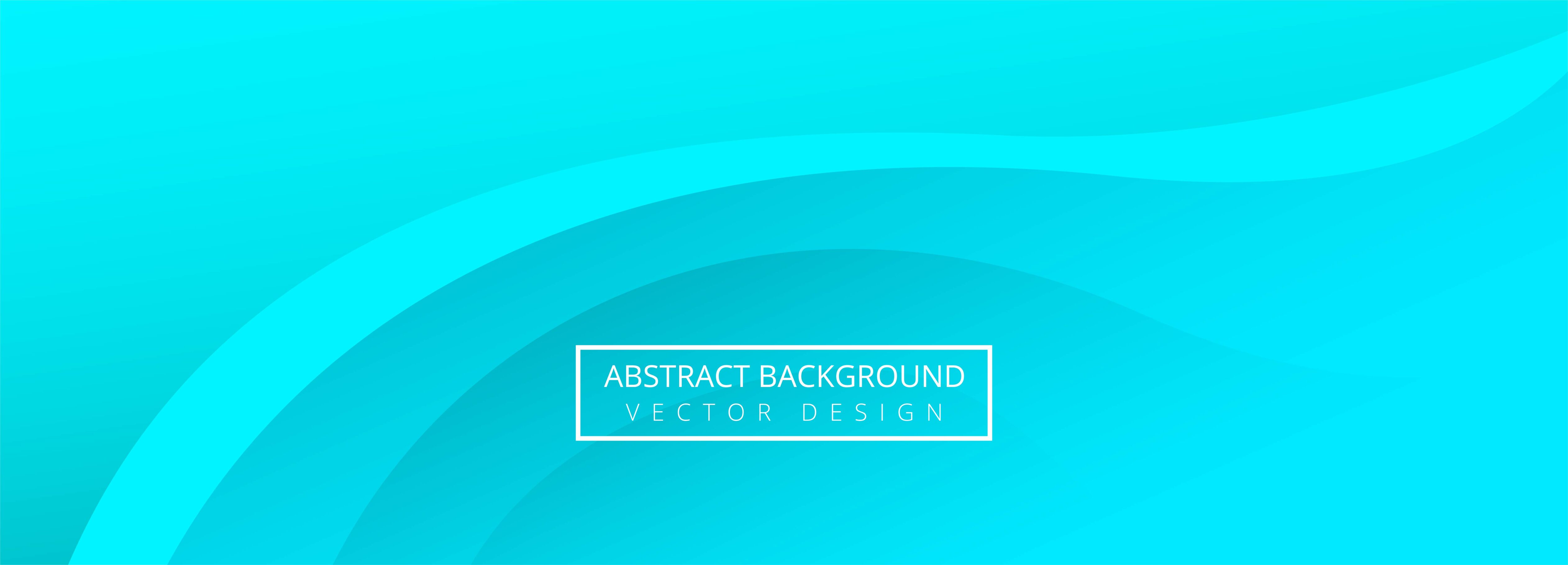 Modern Blue Wave Banner Free Vector