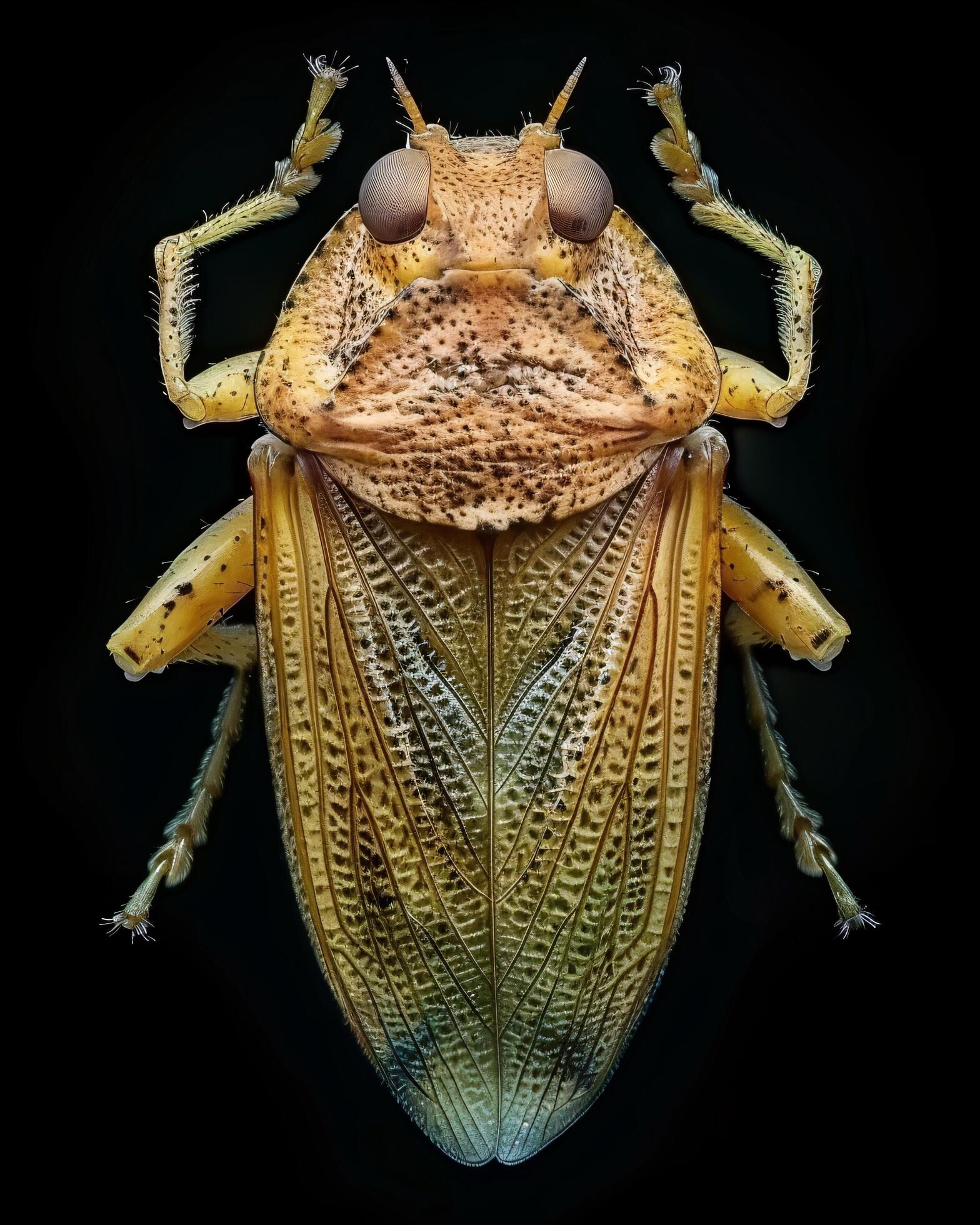 High-Resolution Close-Up Images of Various Insects on Black Background Stock Free