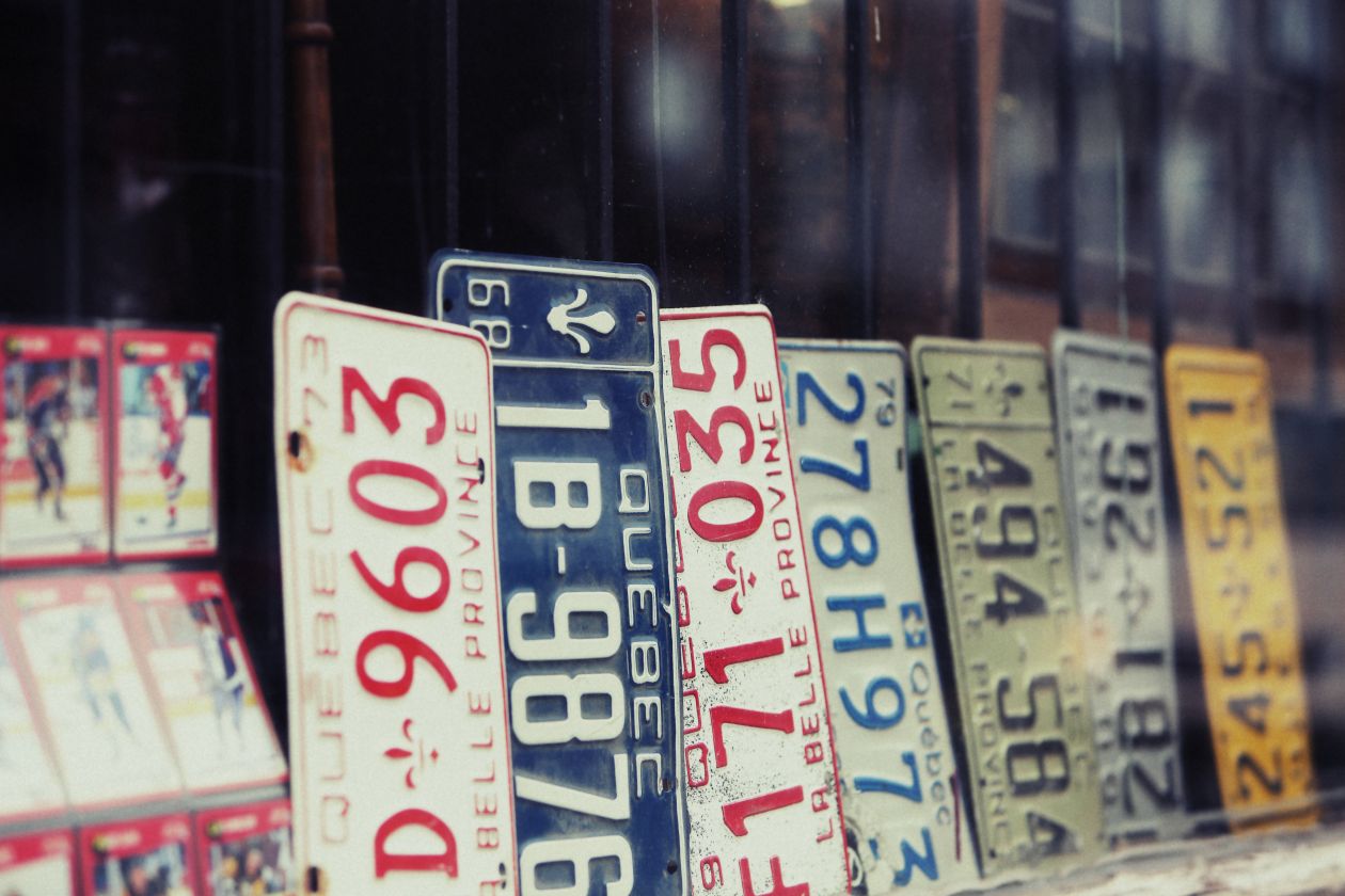 License plates Stock Free