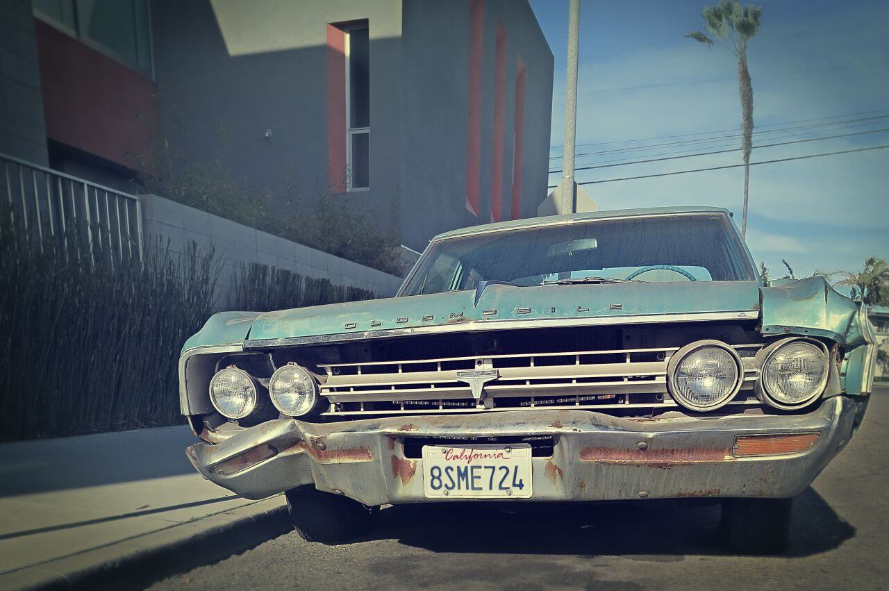 Vintage Rusty Oldsmobile Stock Free