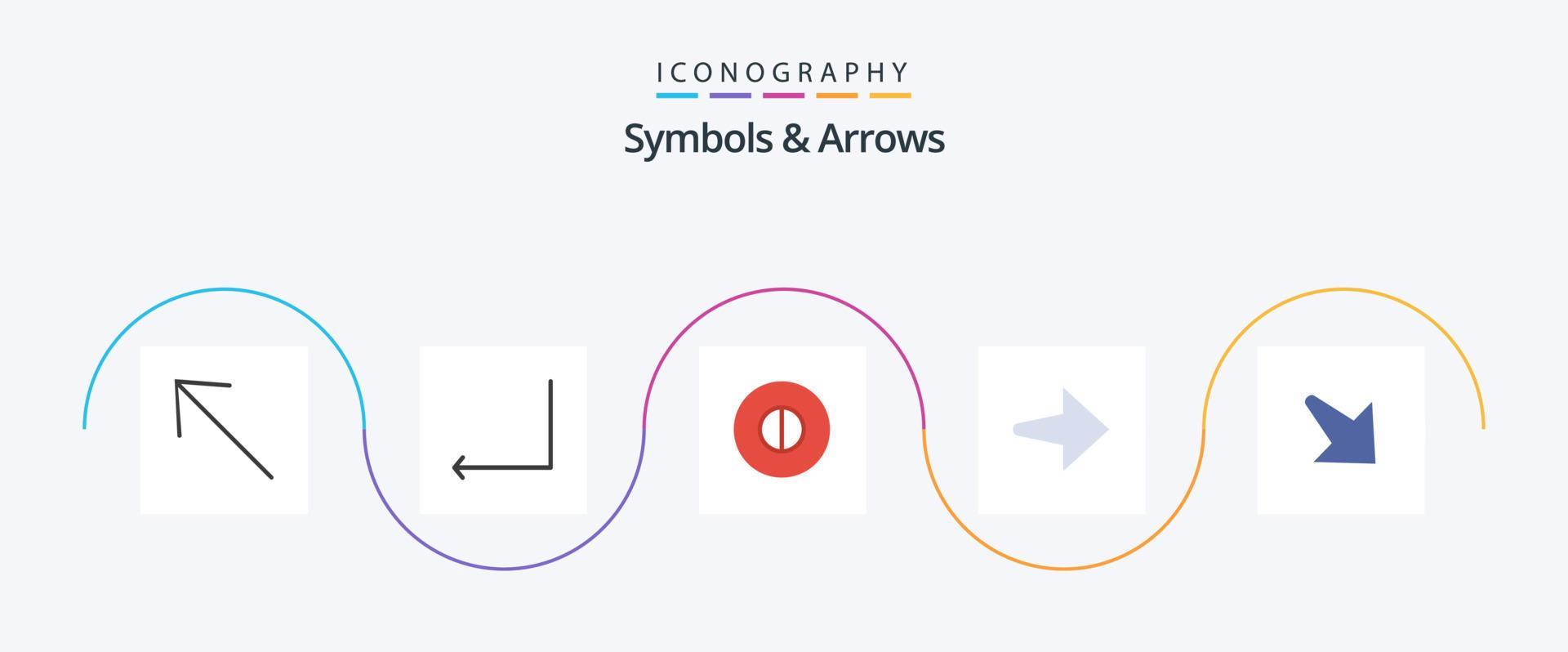 Symbols and Arrows Flat 5 Icon Pack Including . symbols. down Stock Free