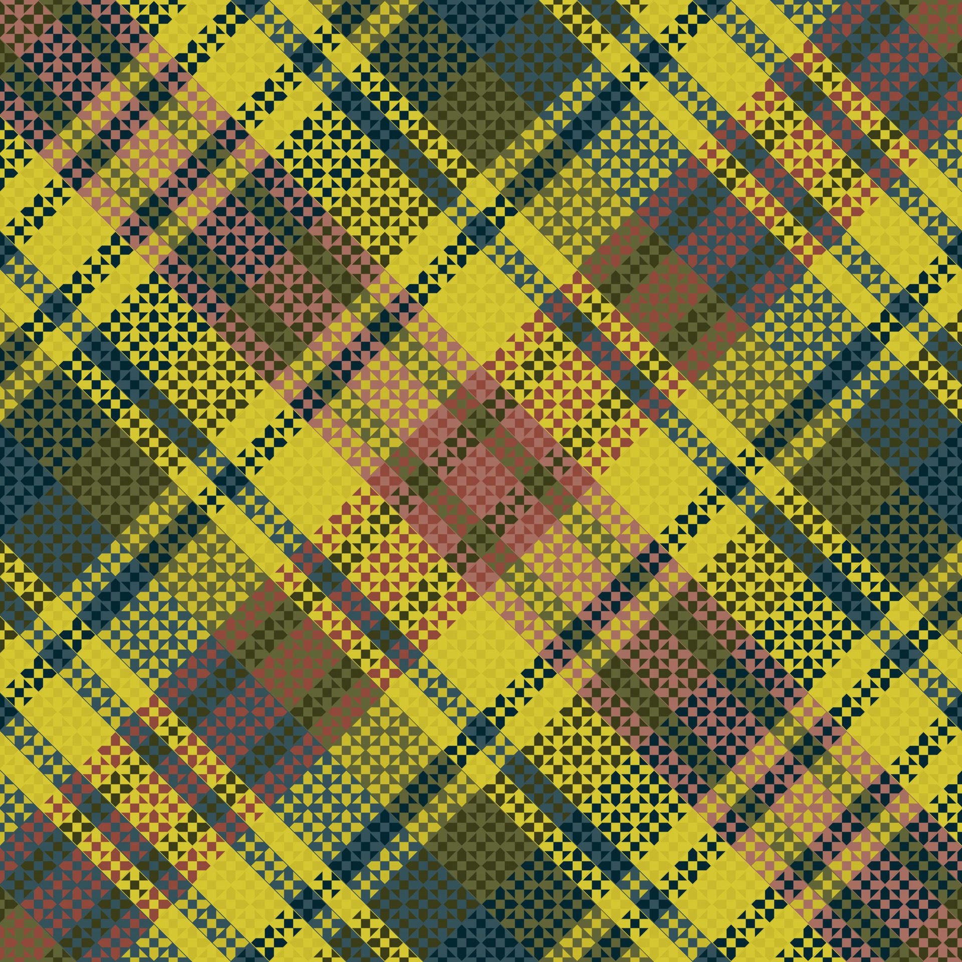 Tartan or plaid dark color pattern. Free Vector