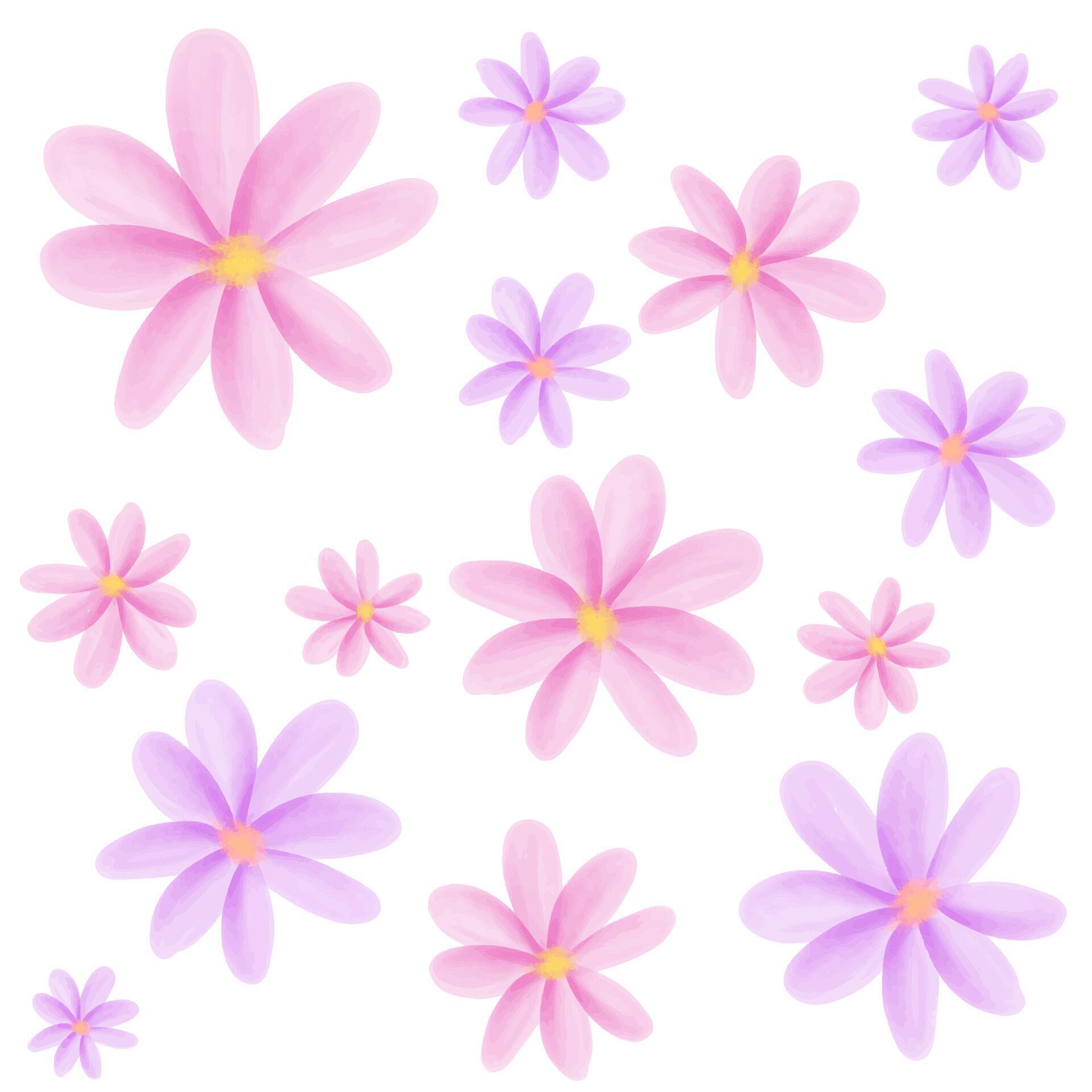 hand painted watercolour flower pattern background Stock Free