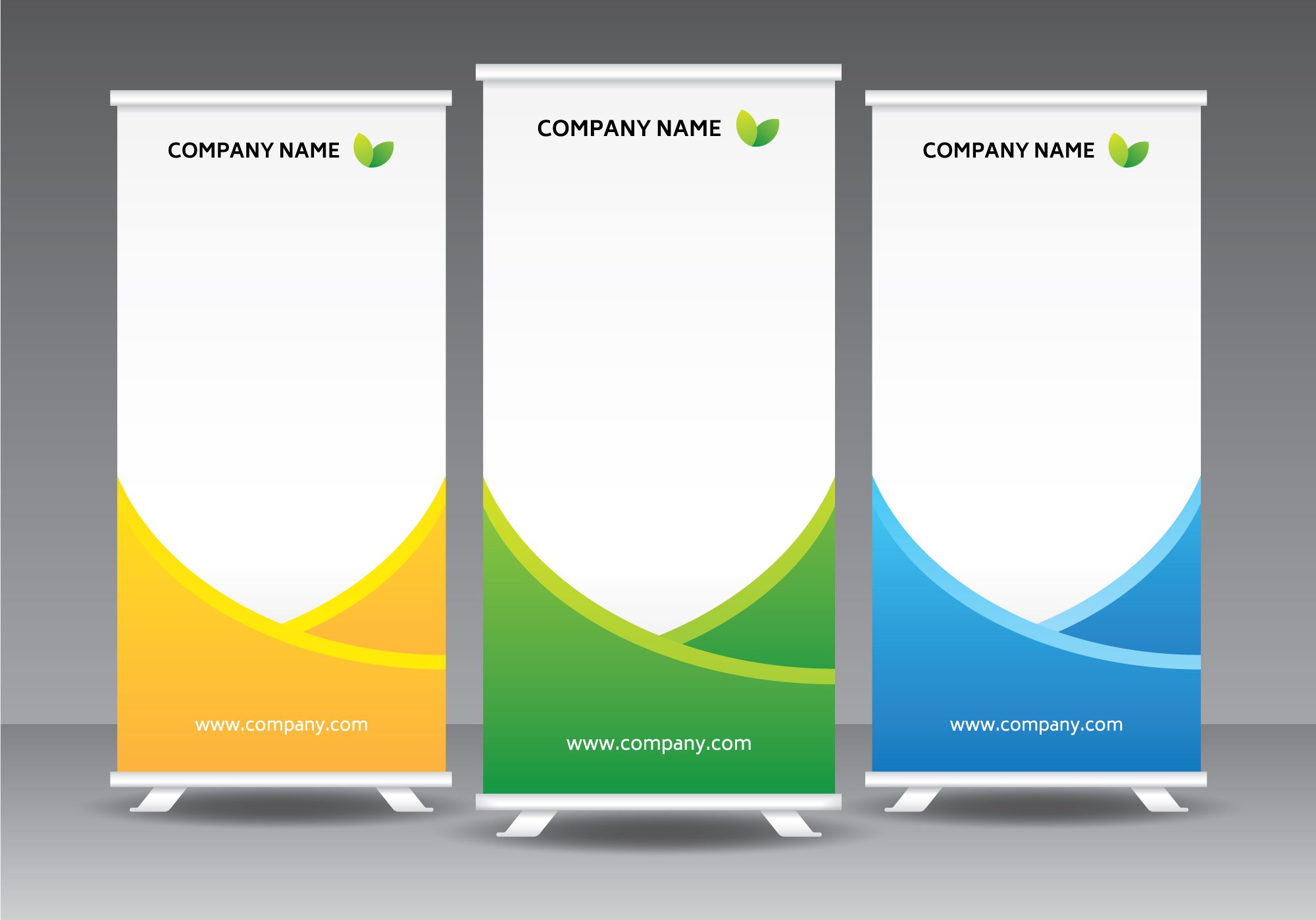 Corporate Standee Template Free Vector and Free SVG