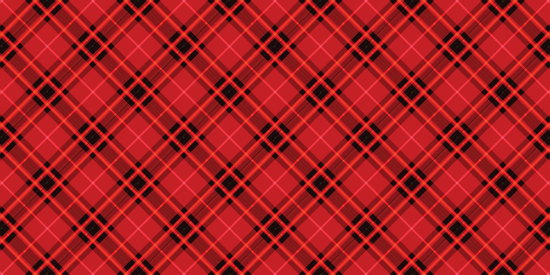 Red Black Lumberjack plaid seamless pattern Free Vector