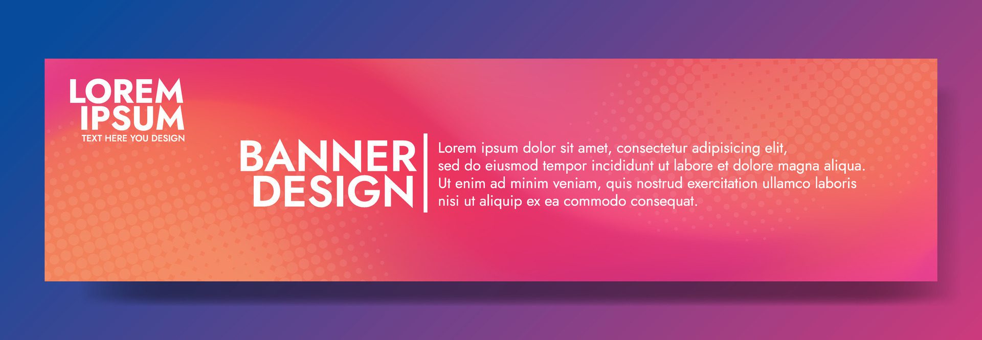 Make a statement with this template abstract mesh blur banner. Perfect for Promotional Banners, social media posts, Brochures, presentation graphics Free Vector