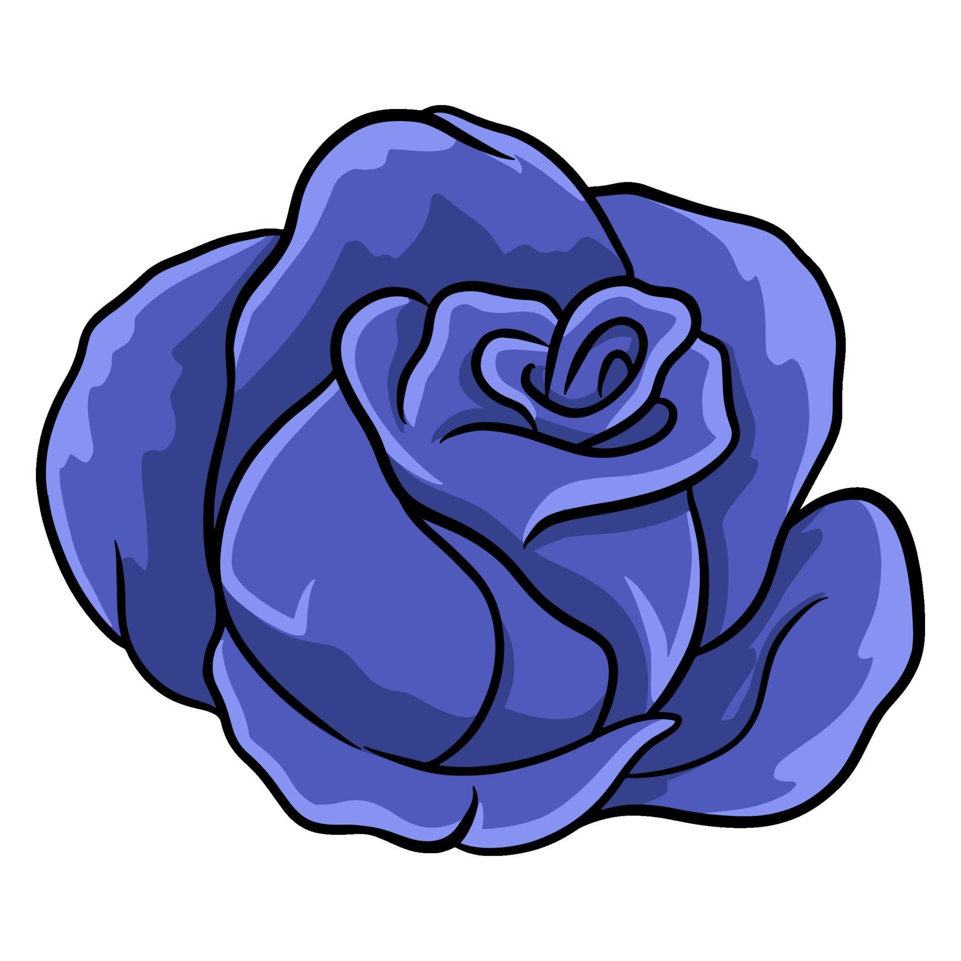 Hand-drawn roses. Beautiful flower. Cartoon style. Vector illustration. Stock Free