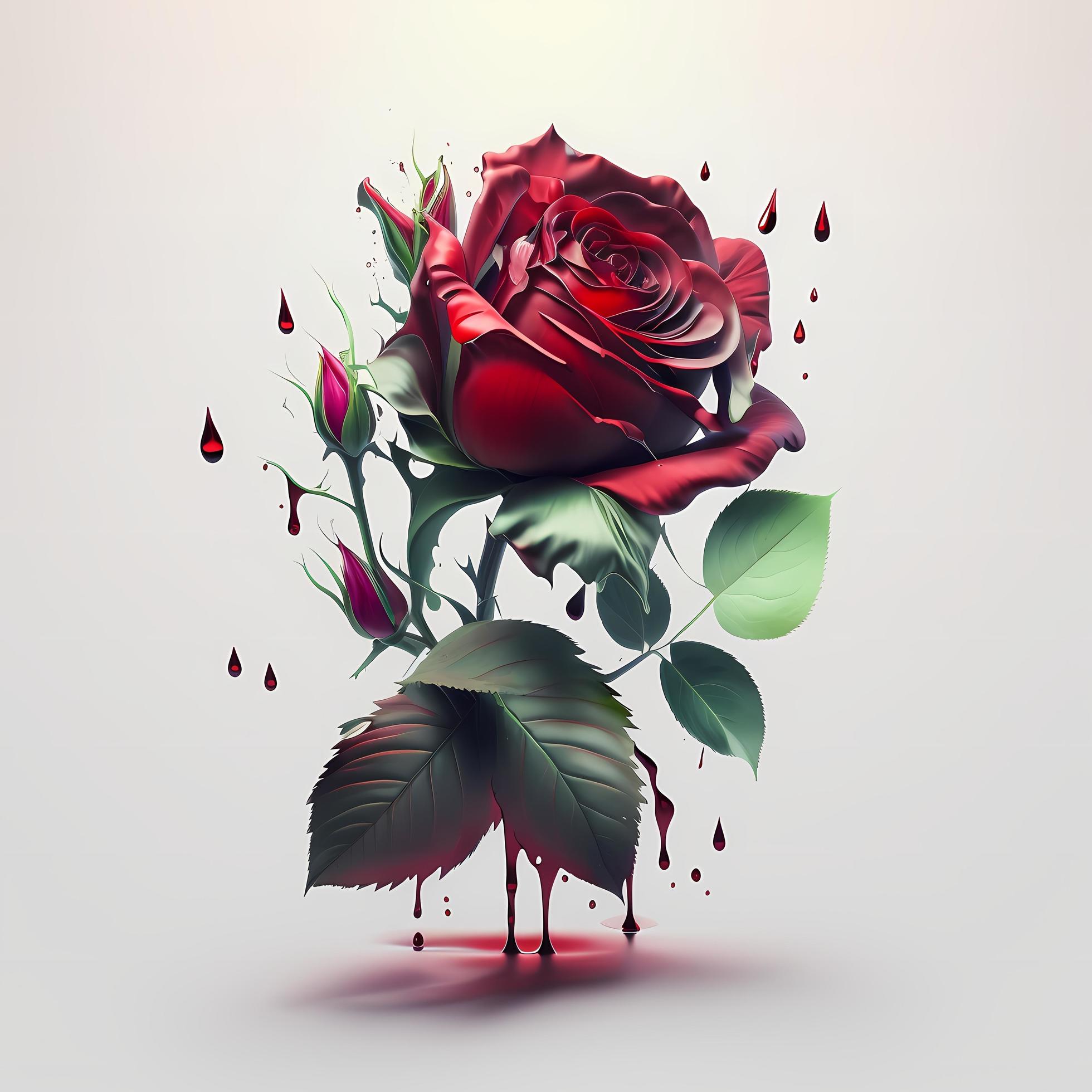 flower rose AI Generated Stock Free