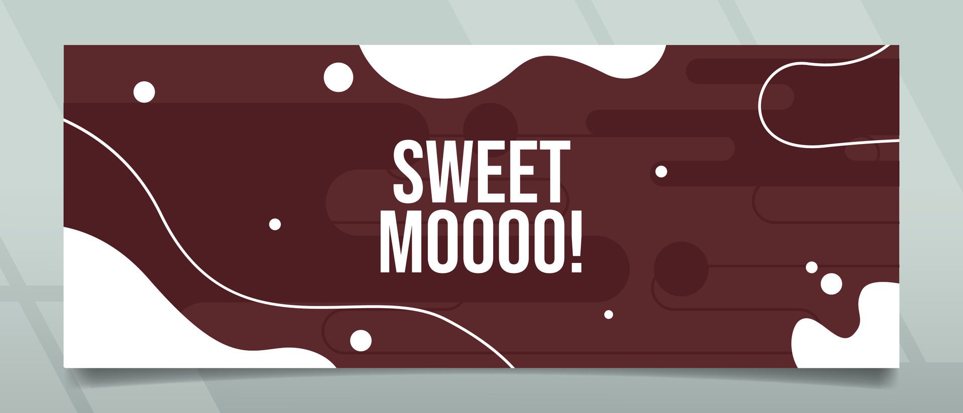 Sweer Moo Banner Design Free Vector