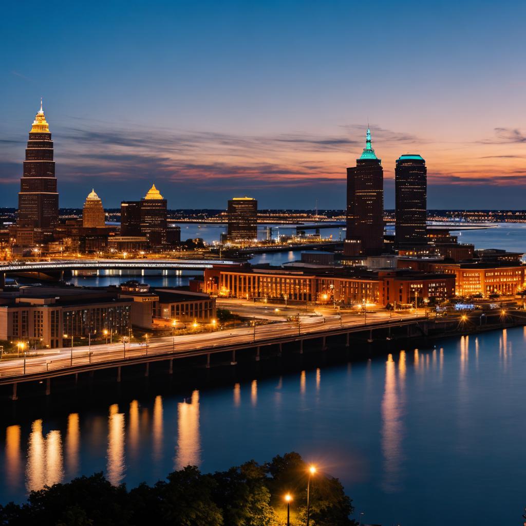 
									Cleveland night time by by @ai_generated