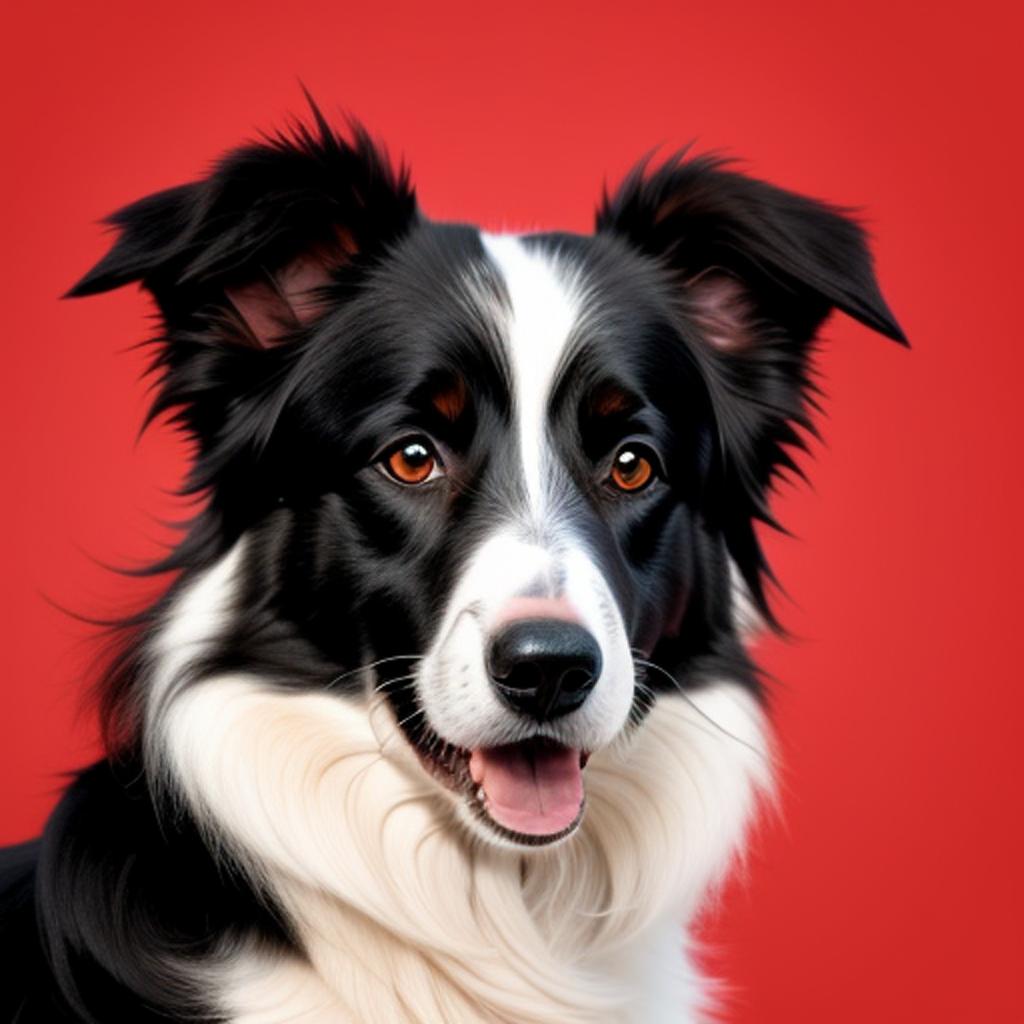 Border collie realistic red by @ai_generated