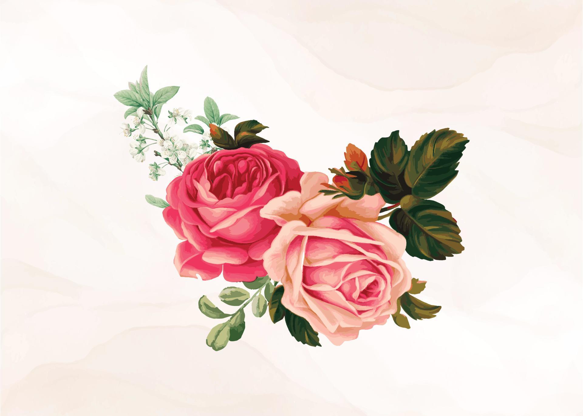 watercolor flower concept Stock Free