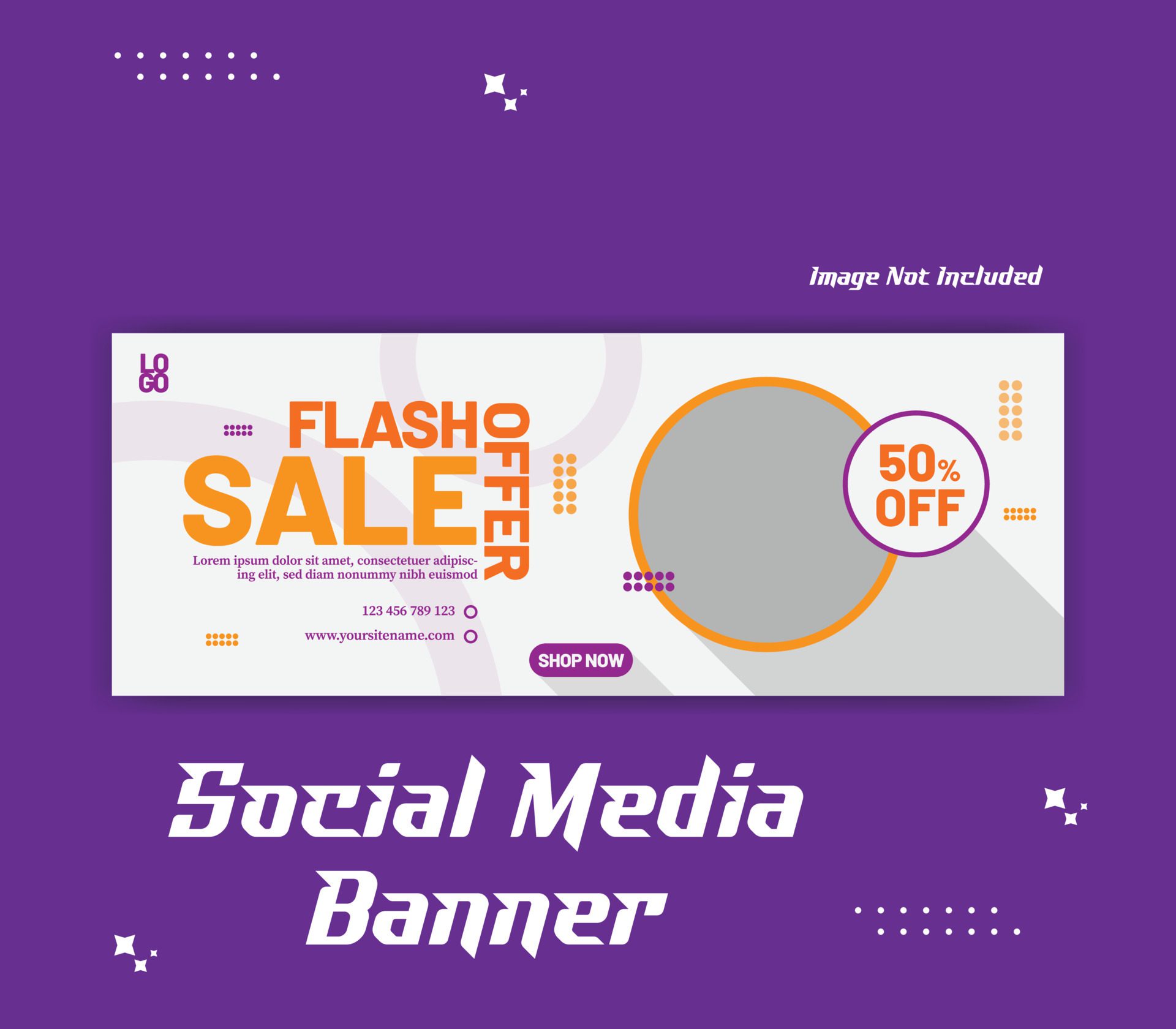 Minimal social media cover banner template social media post Free Vector