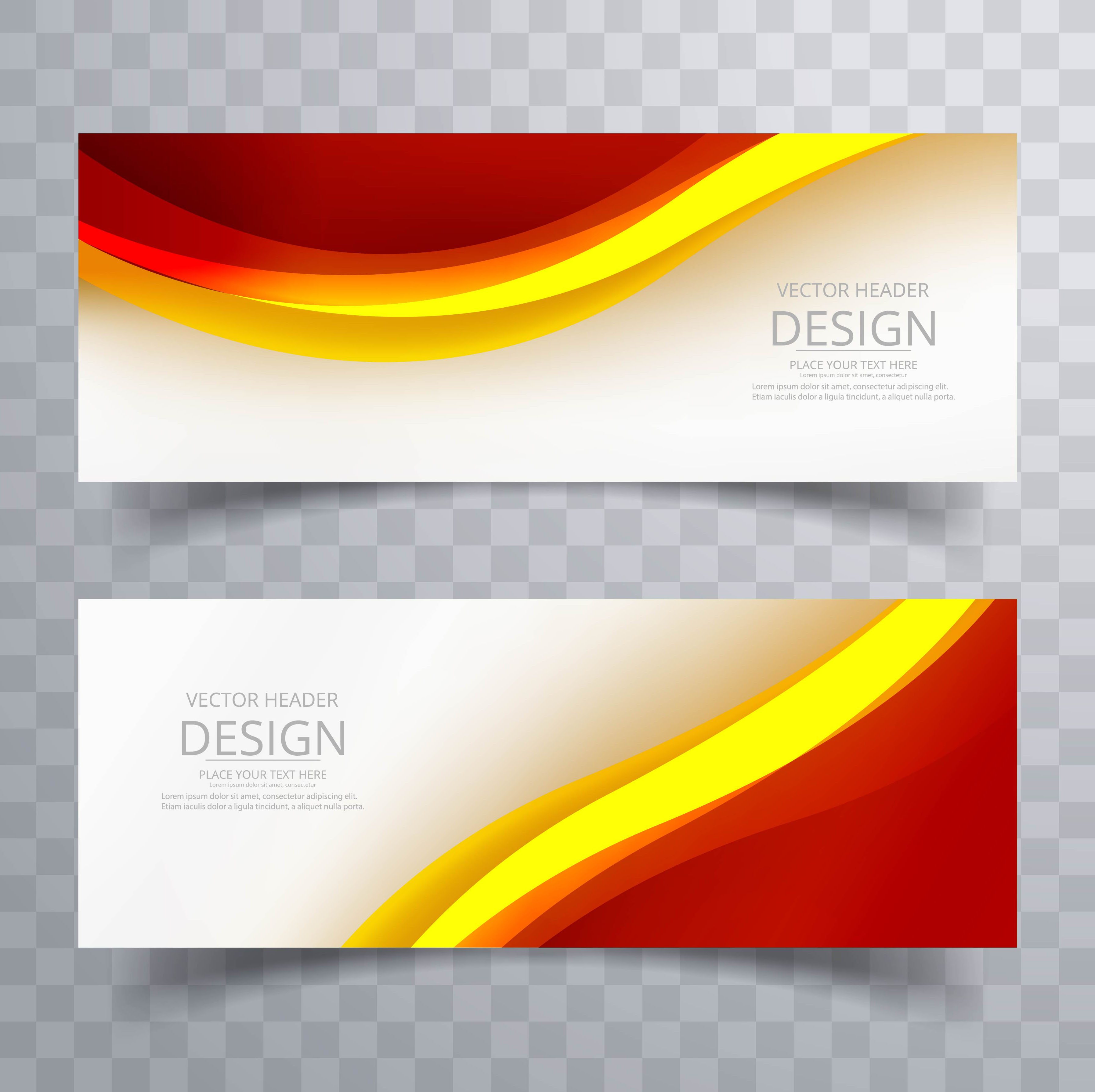 Abstract colorful banner template vector illustration Free Vector