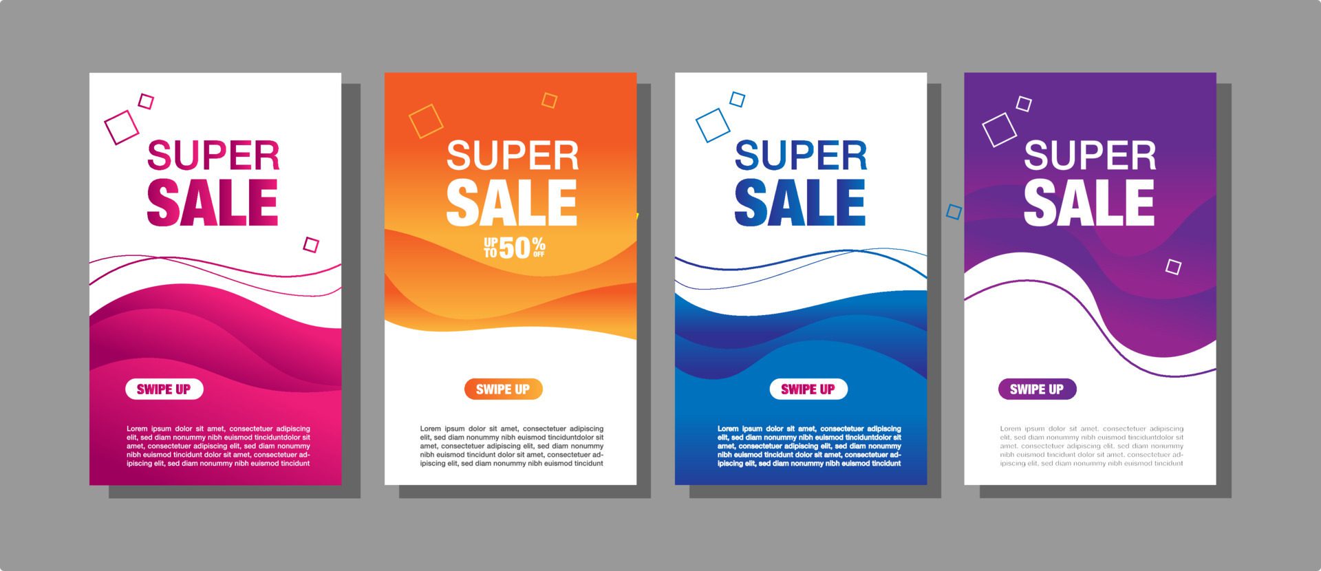 Vector modern fluid dynamic big sale banners design Free Vector and Free SVG