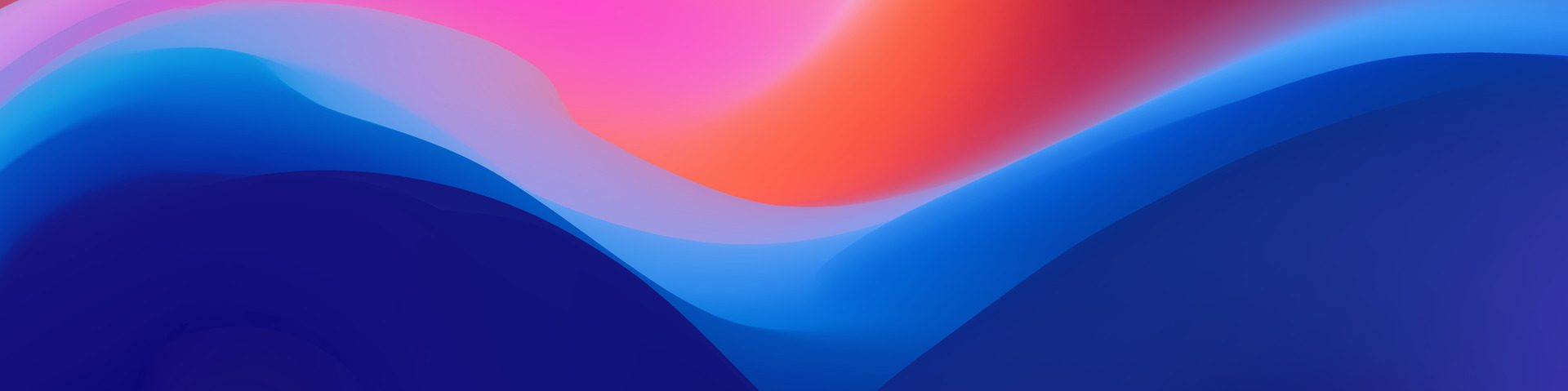 Elegant mesh wave blur banner featuring a shimmering blue, orange, and pink gradient for attention grabbing presentation graphics and visuals Free Vector