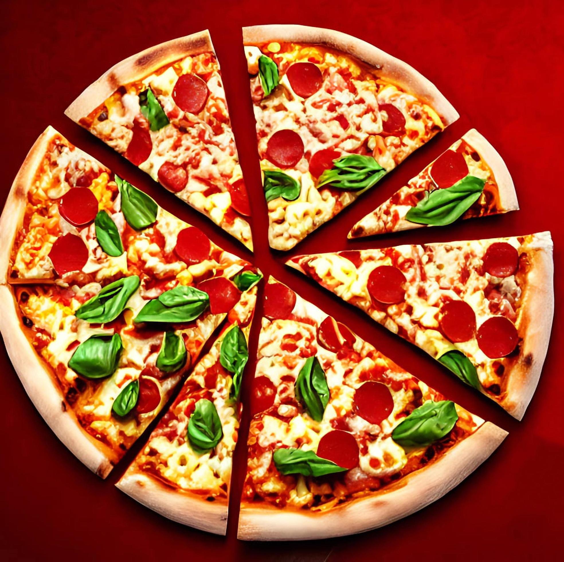 Pizza. Traditional Italian cuisine fast food. Stock Free