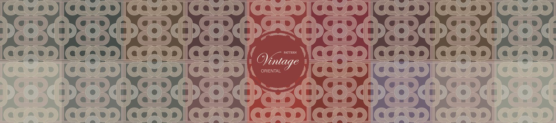 Oriental seamless pattern in geometric traditional Asia vintage style. Free Vector